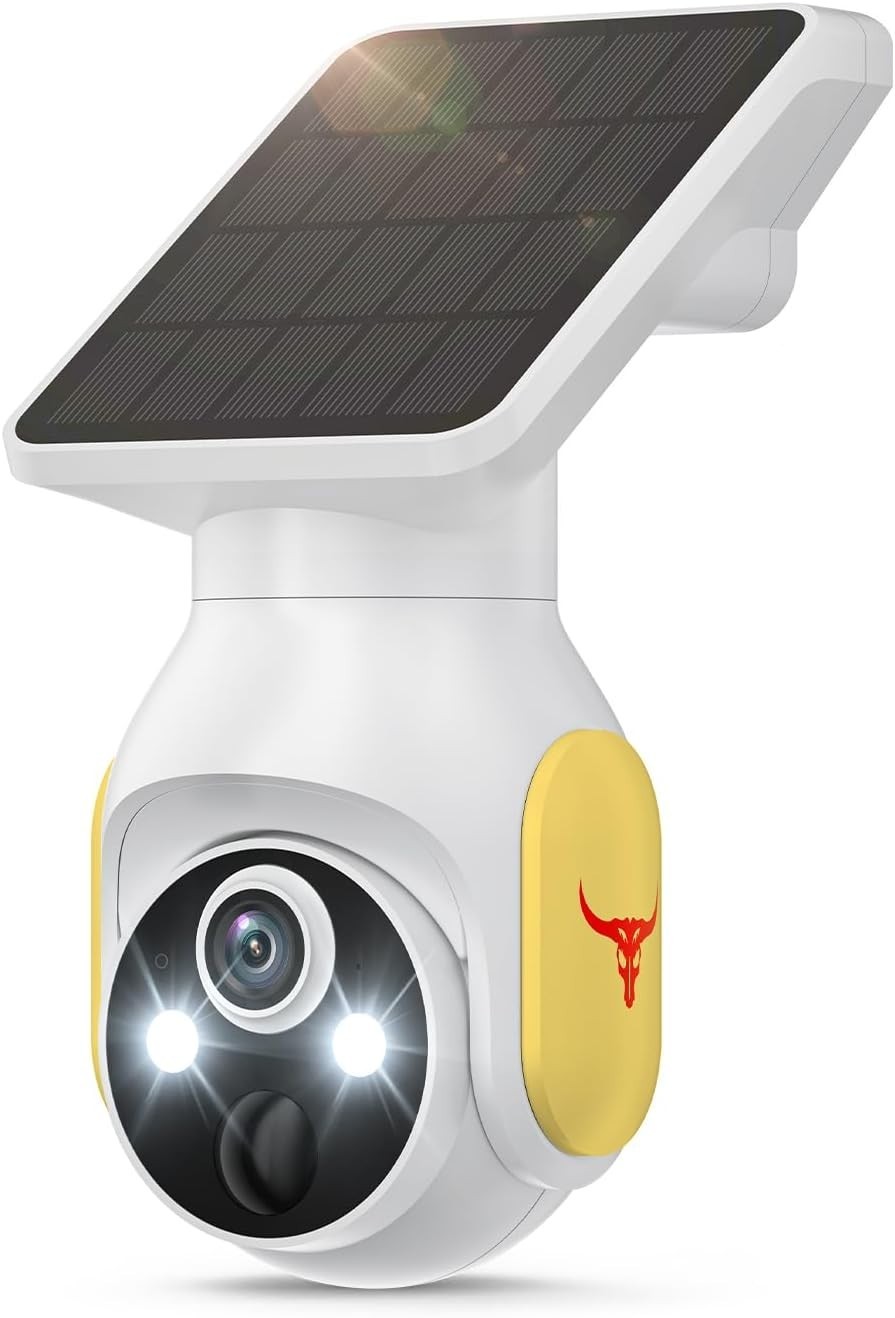 1080P Security Camera Wireless Solar Panel, Smart AI Human Detection,2-Way Audio