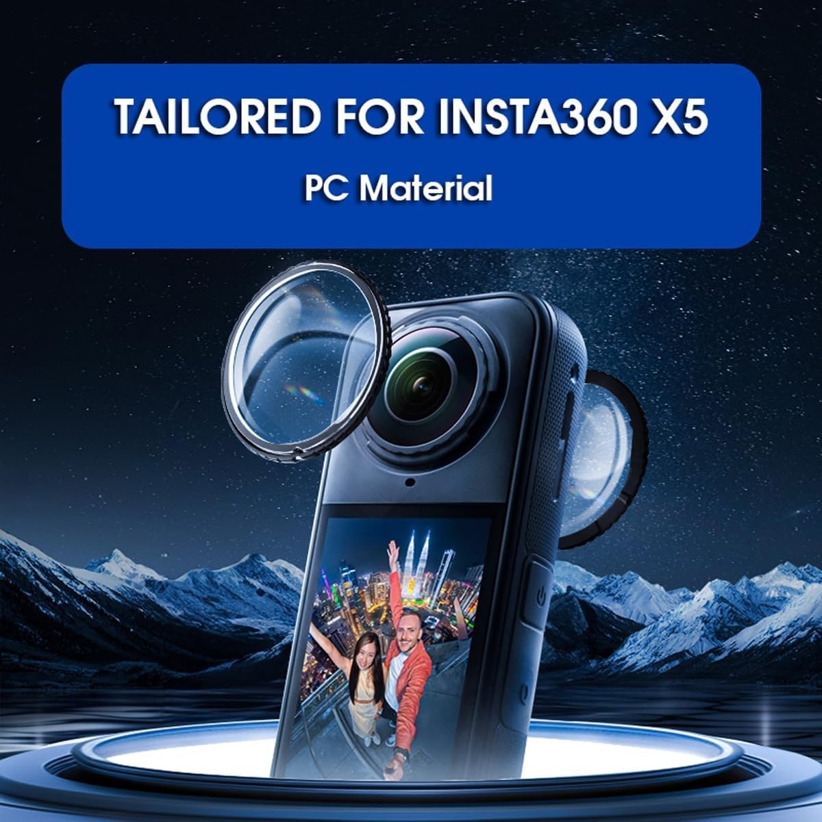 Insta360 X5 Lens Guard, 2-Pcs Protector with Anti-Reflective Coating