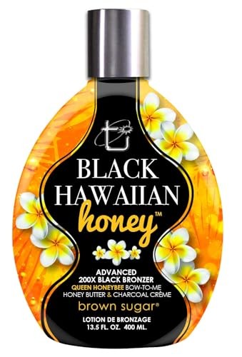 Black Hawaiian Honey Advanced 200X Black Bronzer Tanning Lotion 13.5oz