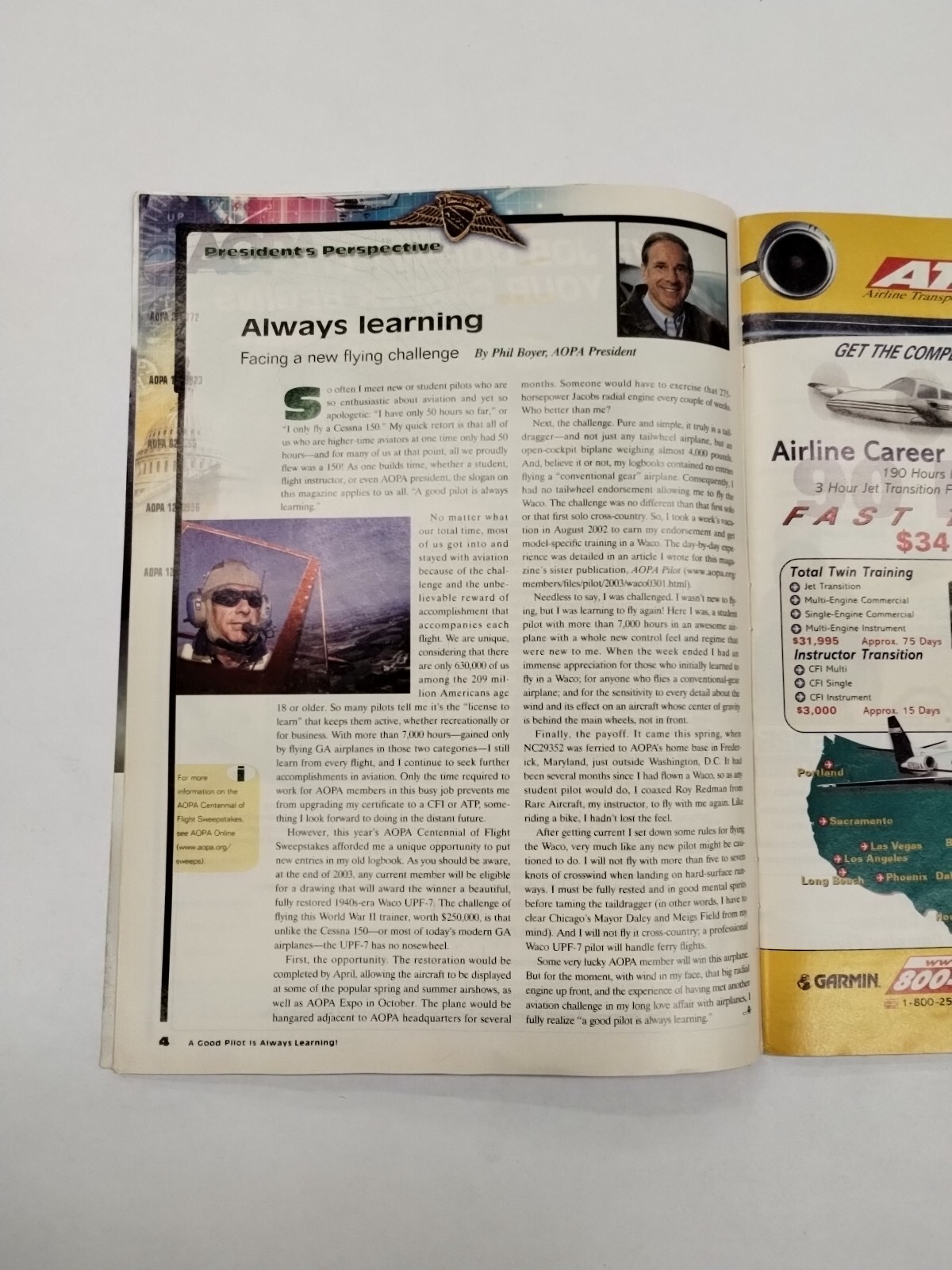 AOPA Flight Training Magazine September 2003-Original