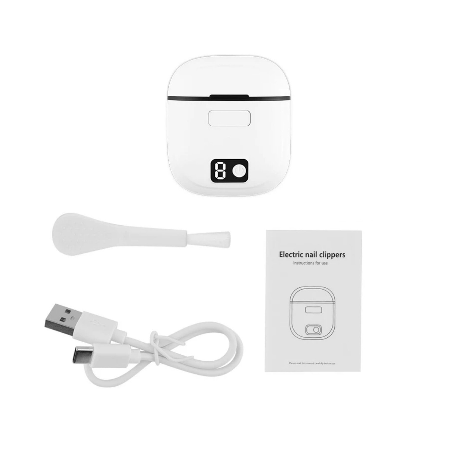 Automatic Electric Nail Grinder 3 Speed Modes Digital Control for Home Use