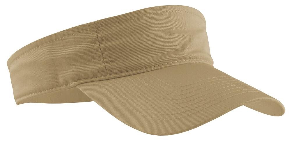 Port & Company Fashion Visor, item CP45, Khaki, OSFM