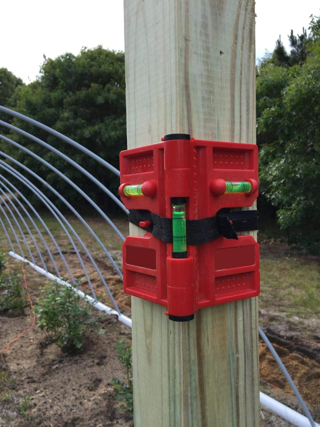 2 Pack Folding Magnetic Post Level for Pipe, Post and Beams Leveling