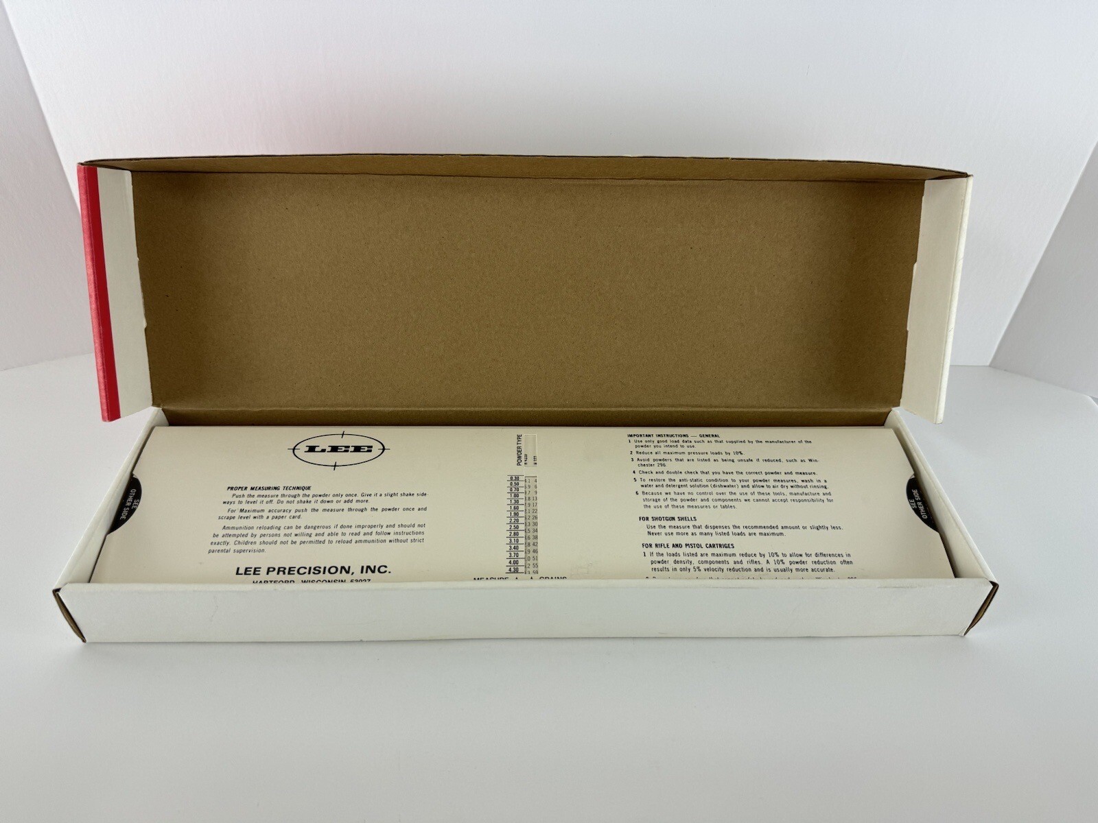 Reloading Lee Powder Measure Kit #90100 Used