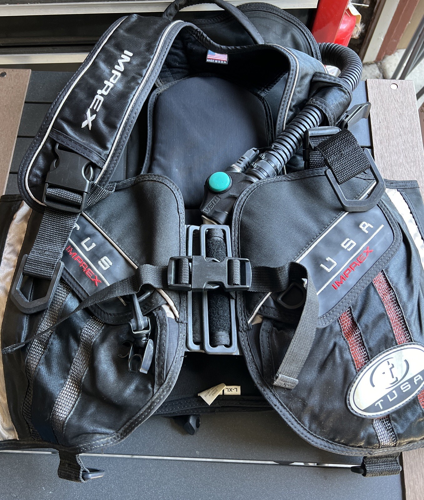 TUSA Imprex  BCJ-3500e BLACK used Size L-XL Made In USA See Photos