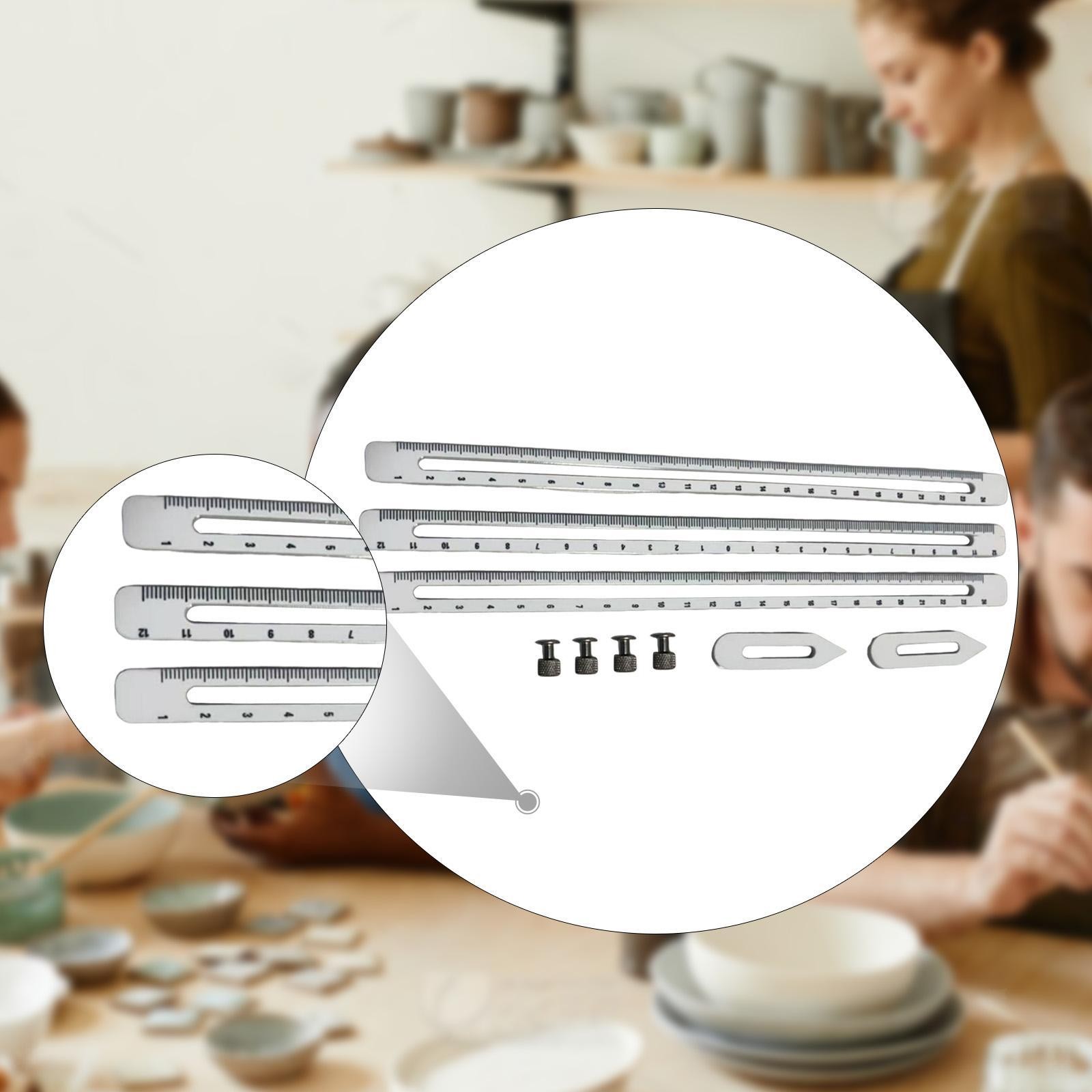 Pottery Measuring Combination Tools Set Practical Clear Scale Pottery Rulers