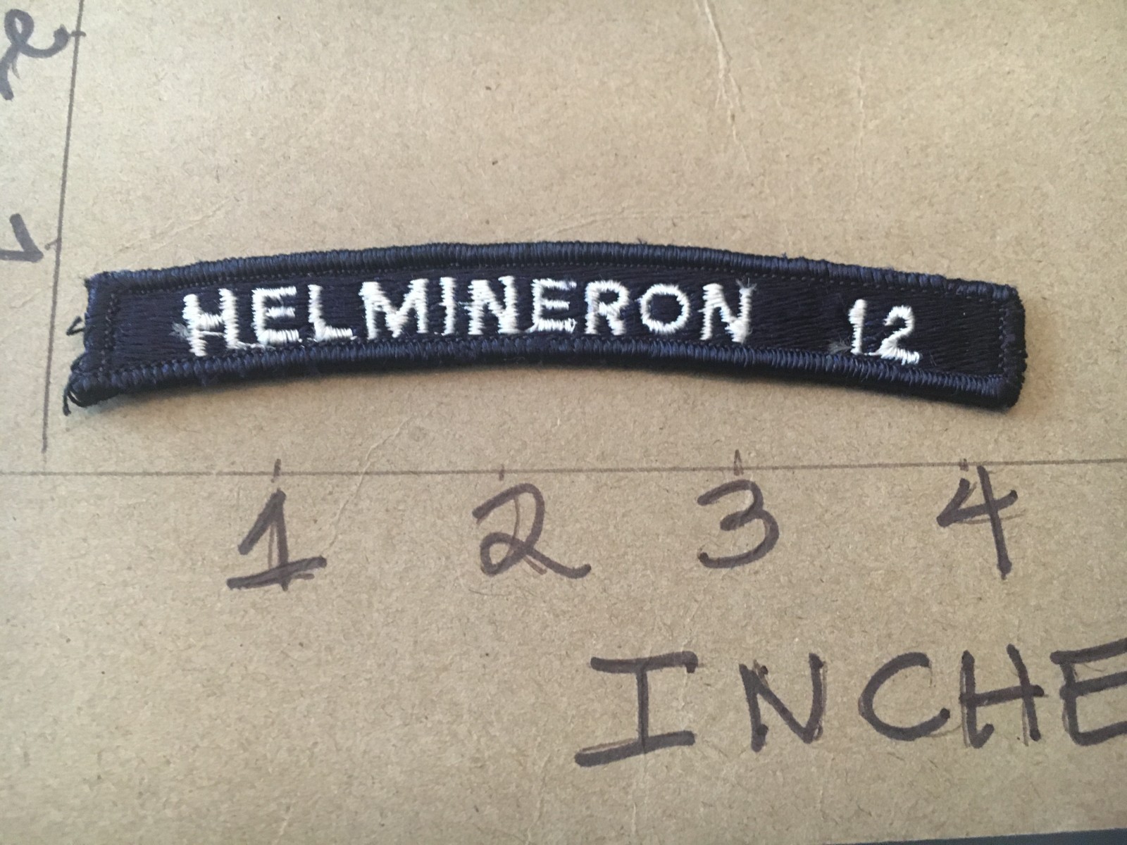 US NAVY SHOULDER STRIP TAB *** rocker *** Patch Helmineron 12