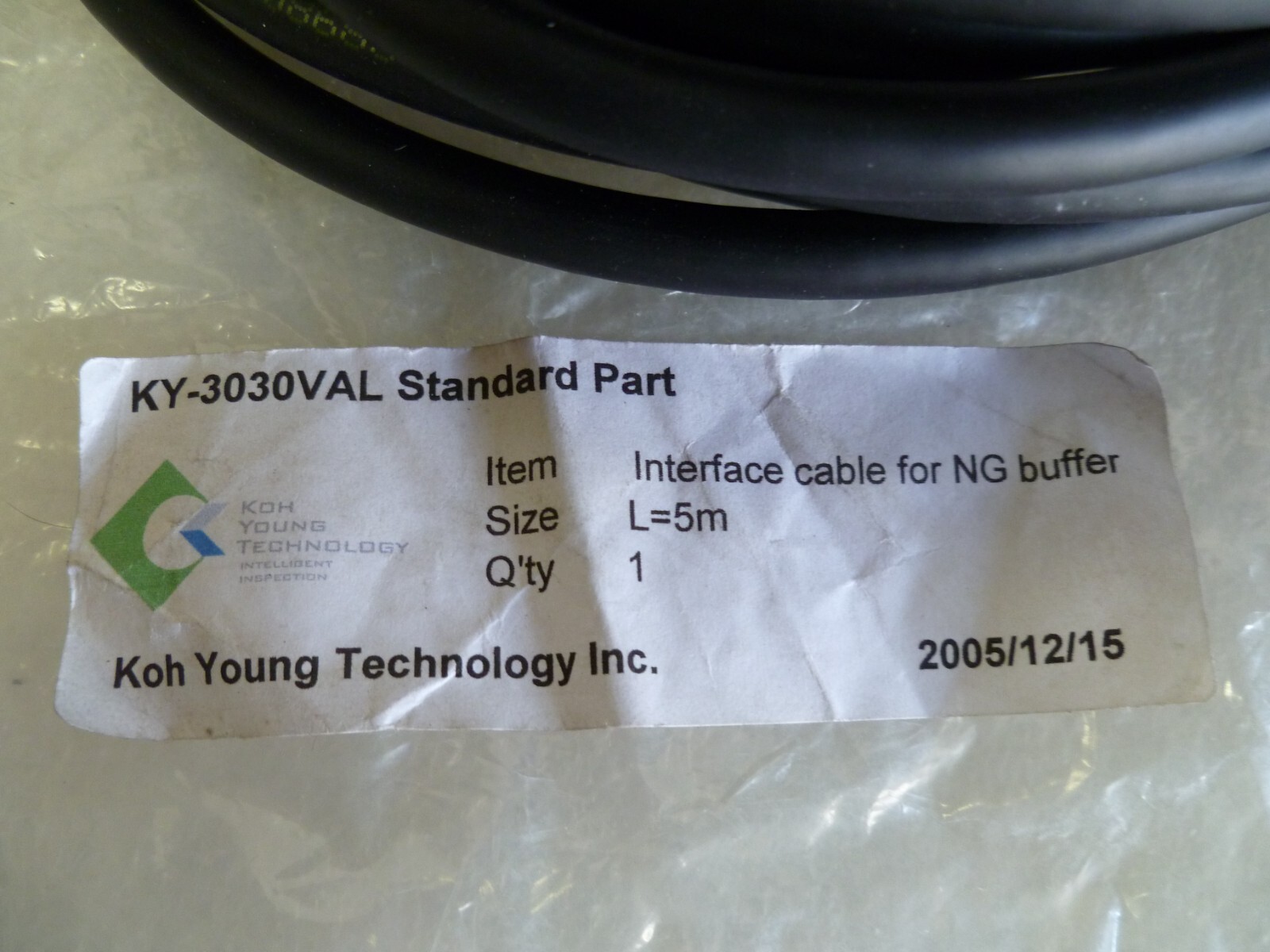 LOT OF 2 KOH YOUNG TECHNOLOGY KY-3030VAL INTERFACE CABLE FOR NG BUFFER