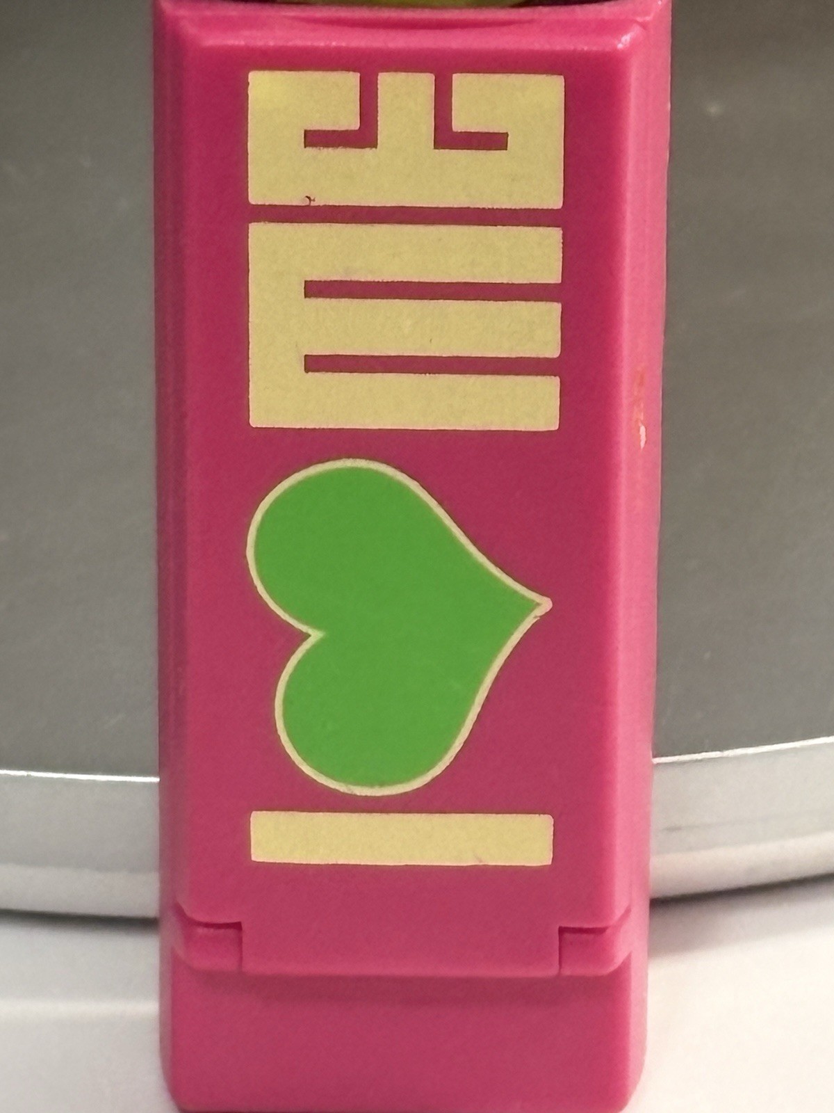 I Love Me! Lighter With Mirror (works Fine) Nice, Pink Green Yellow Color
