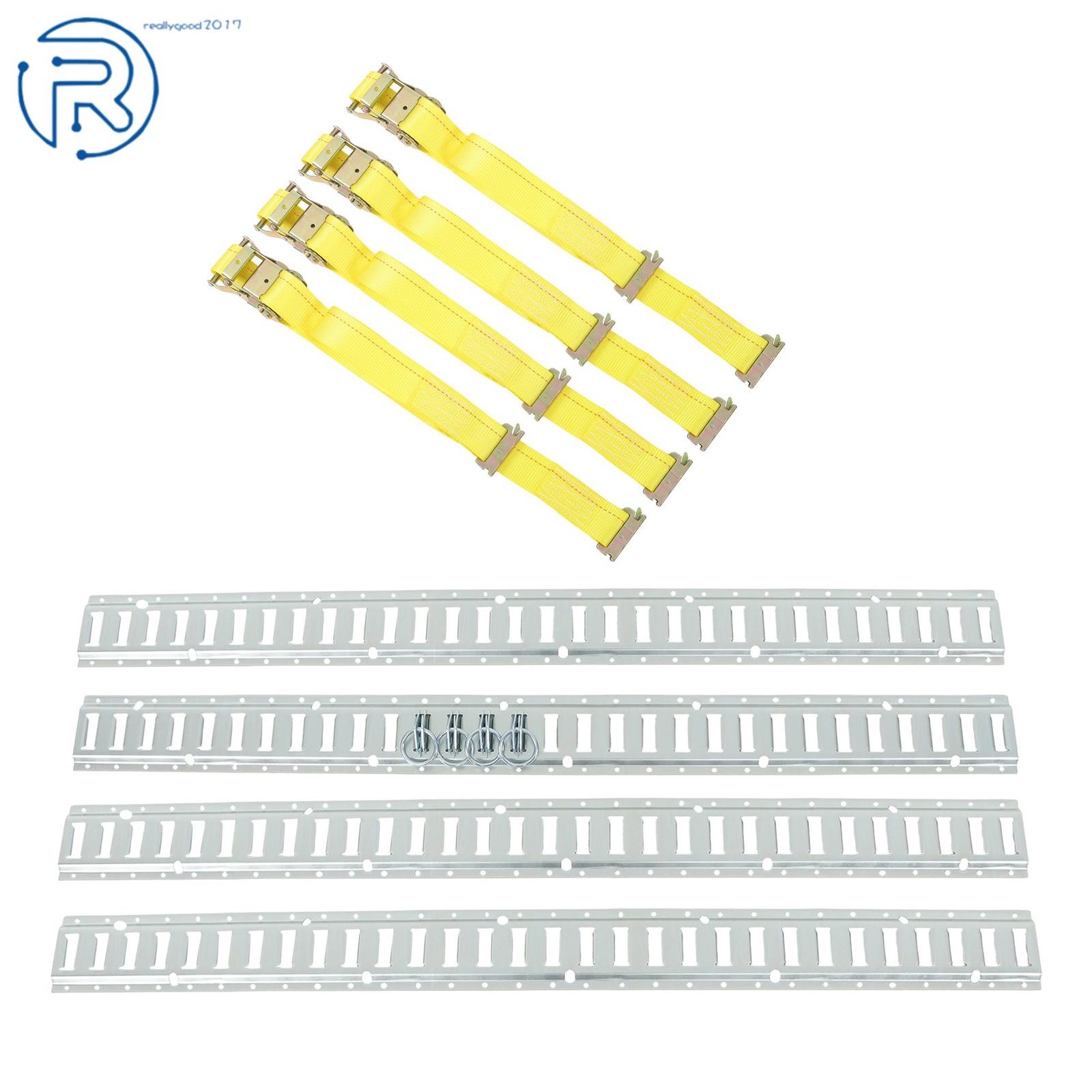 Durable 12 Pack 5' E Track Tie Down Rail System Horizontal High Quality For Vans
