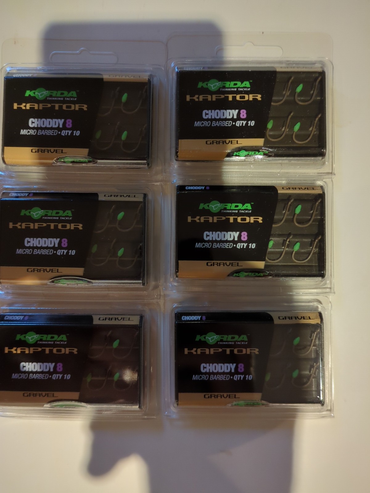 Korda Kaptor ;8 ,Choddy Micro Barbed Carp Fishing Hooks | **BRAND NEW**
