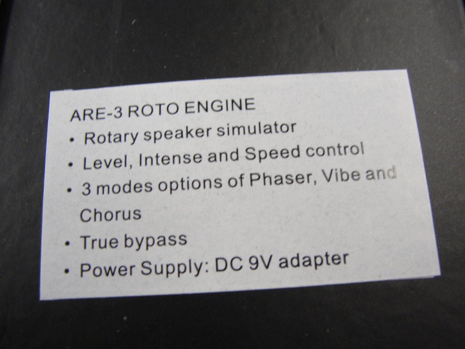 Tom's Line Engineering ARE-3 ROTO ENGINE Rotary Speaker Sim Guitar Effects Pedal