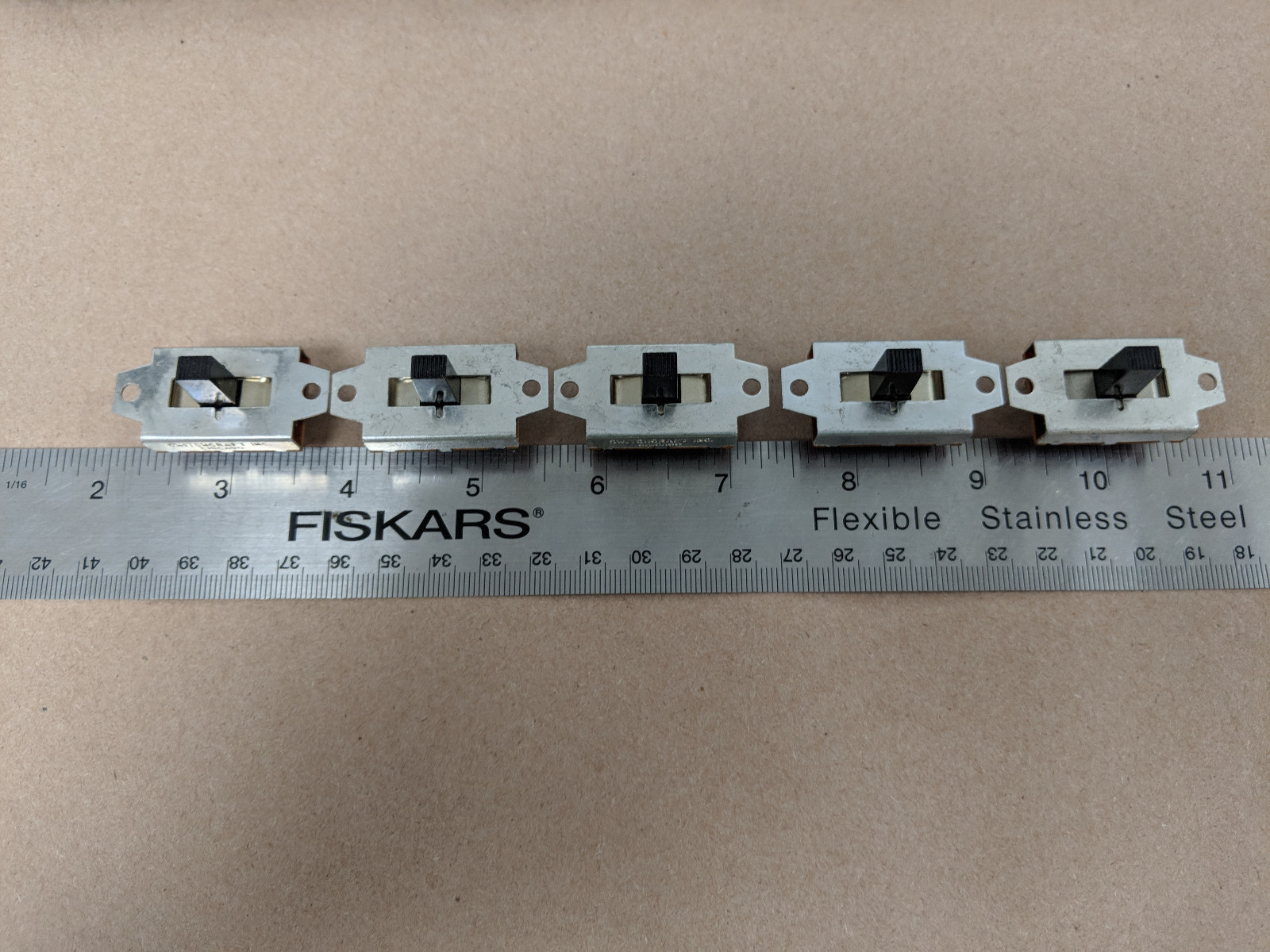 SWITCHCRAFT 49329LS SLIDE SWITCH LOT OF 5PCS