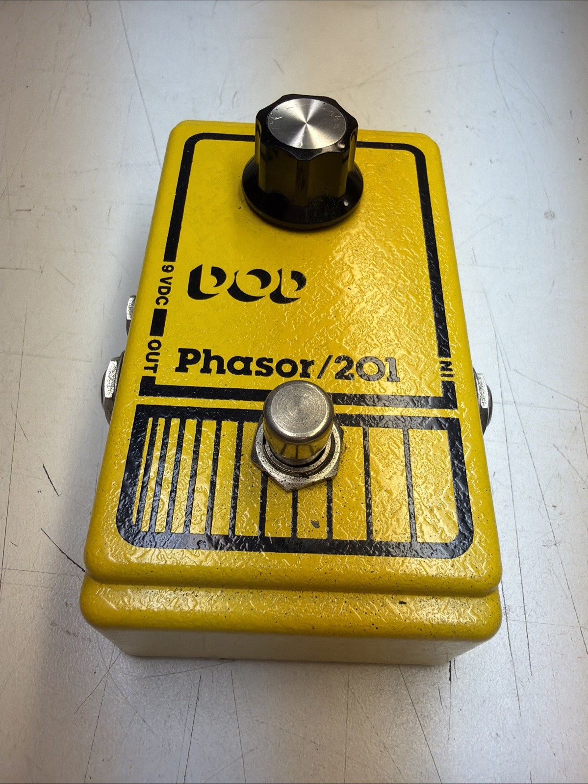 Vintage DOD Phasor 201 Analog Phase Shifter Original Yellow Tested Working