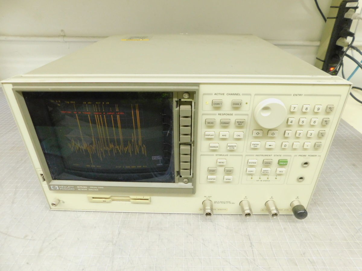 HP 8753D NETWORK ANALYZER 300KHZ-3GHZ OPTION11 M6511