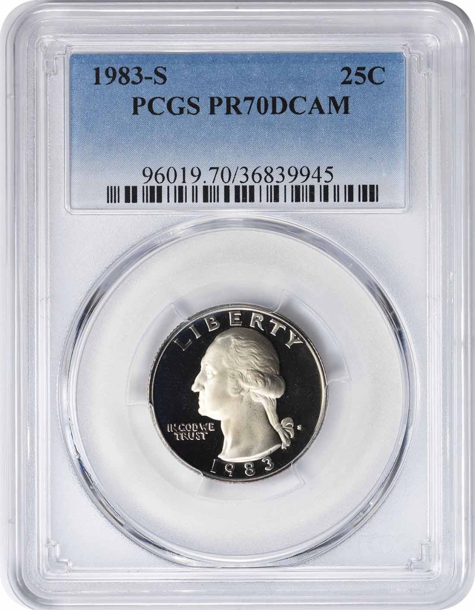 1983-S Washington Quarter PR70DCAM PCGS