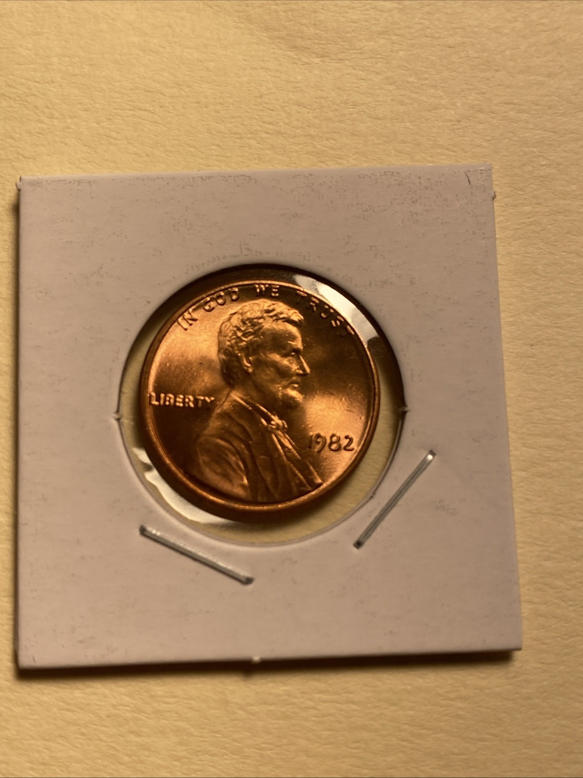 1982 P Lincoln Cent 1pc Zinc Large Date BU From Original Bank Roll Free Shipping