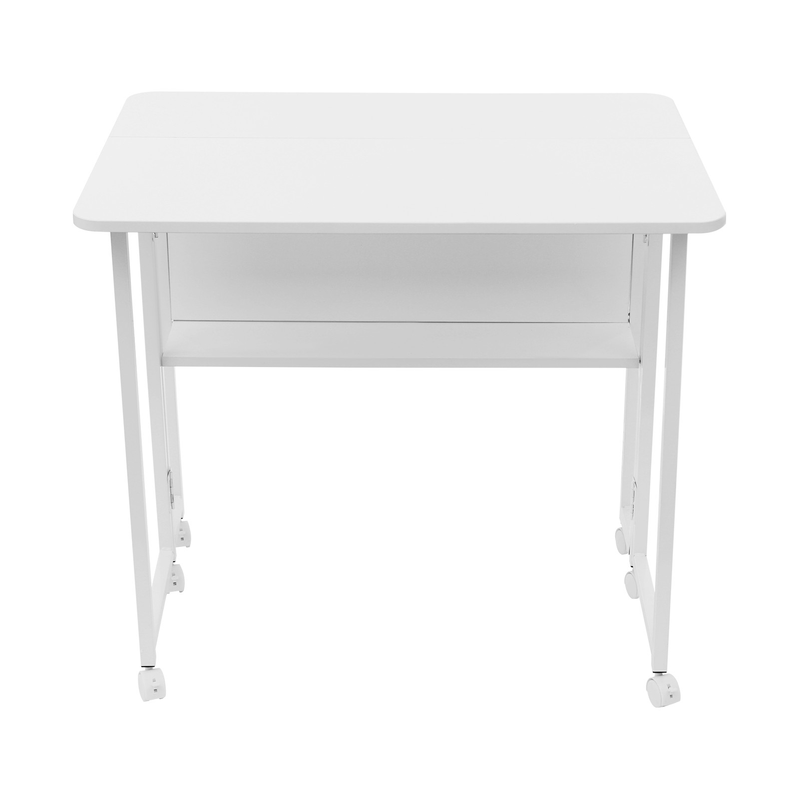 Foldable Computer Desk With Wheels Folding Desk Folding Desk With Storage Shelf