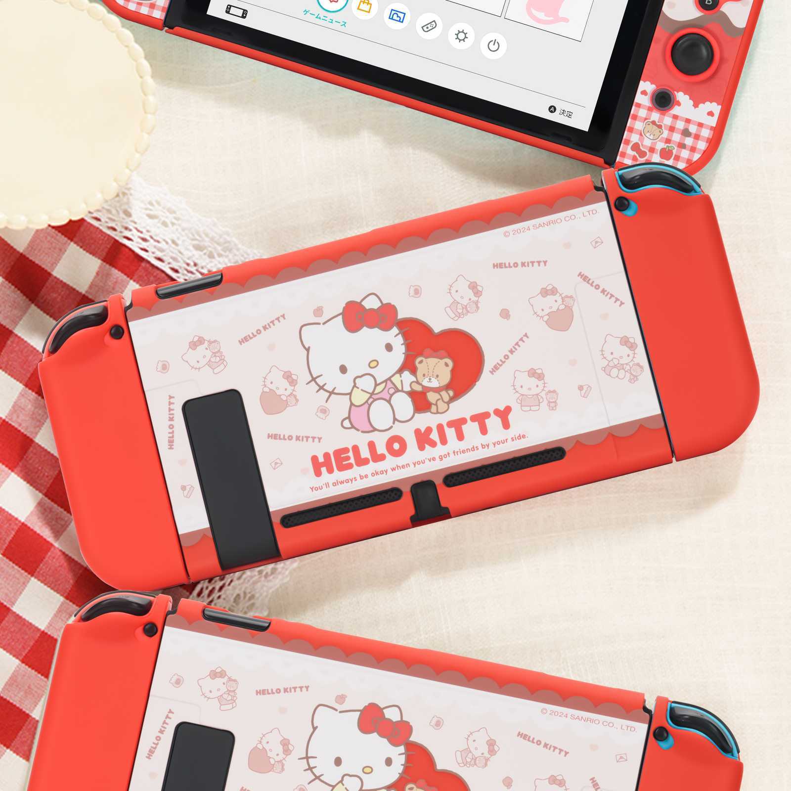 GeekShare X Sanrio Protective Case HardShell for Nintendo Switch/OLED HelloKitty
