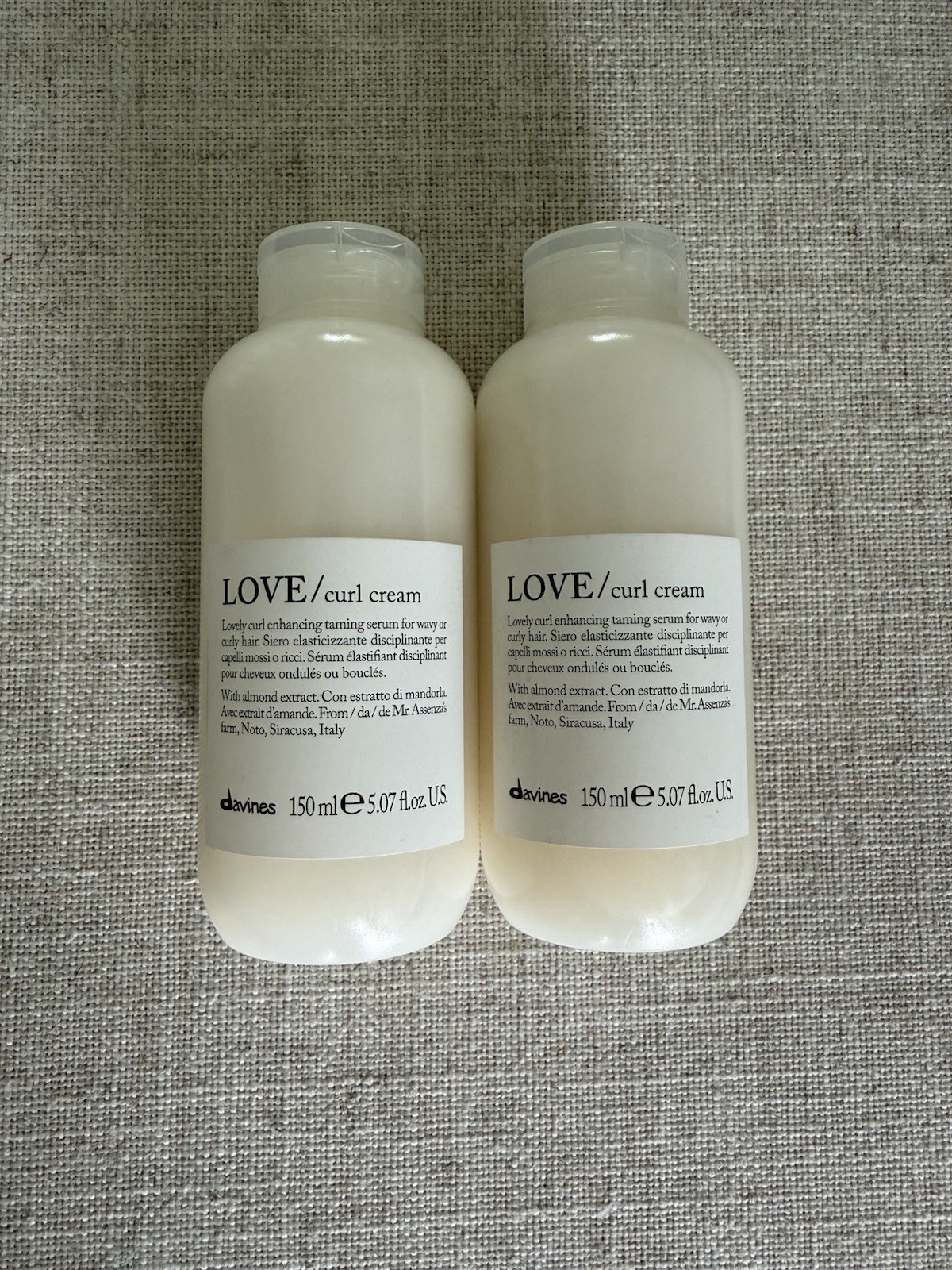(2) New Davines Love Curl Cream 5.07 oz Each ~ Free Same Day Shipping!