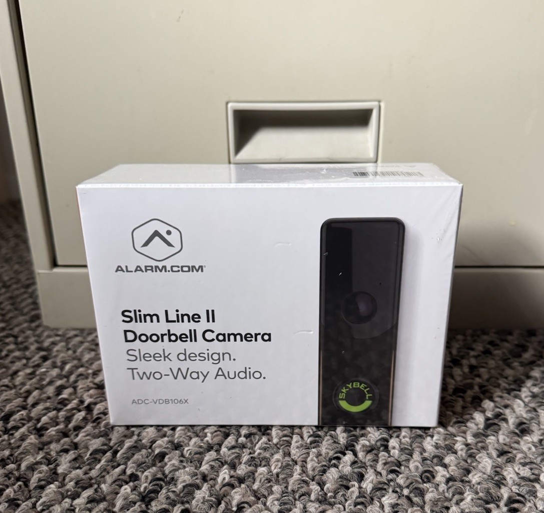 Alarm.com ADC-VDB106X Skybell Slim Line II Doorbell Camera - NO TARIFFS
