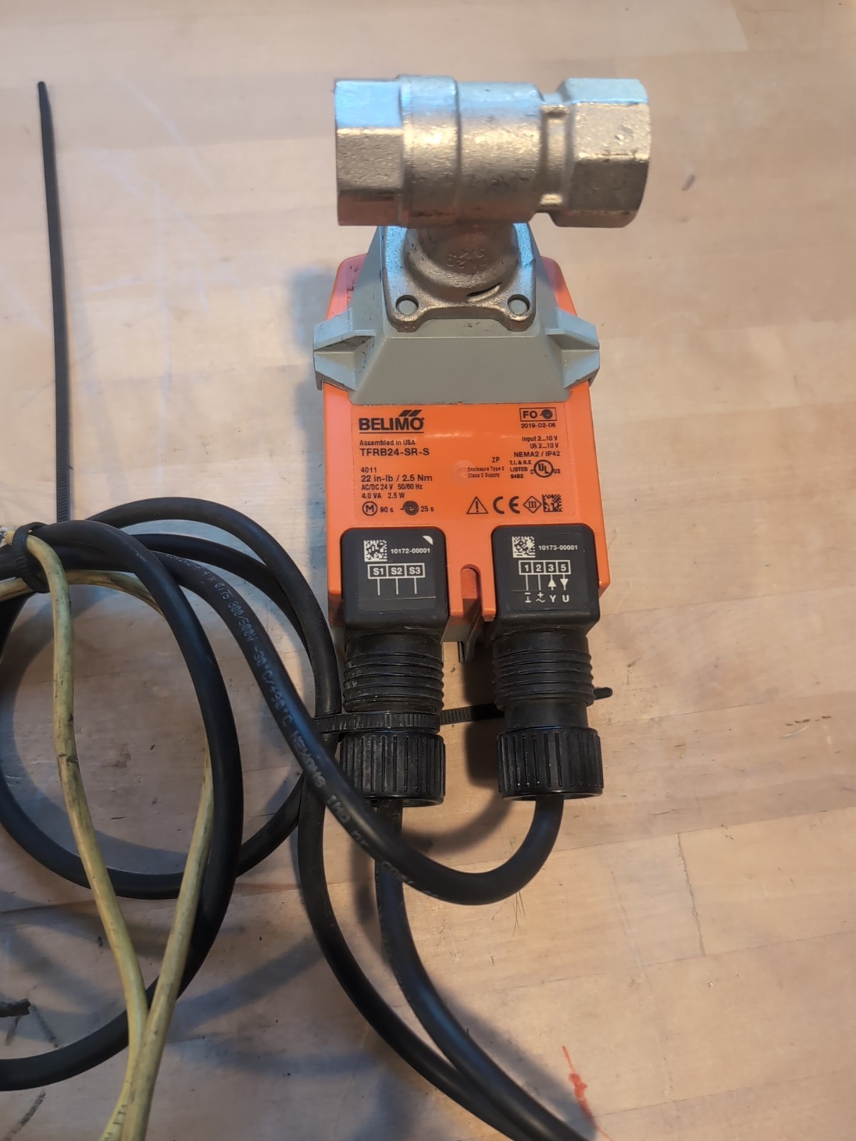 Belimo TFRB24-SR-S Proportional Spring Return 24V 22in-lb 2.5Nm