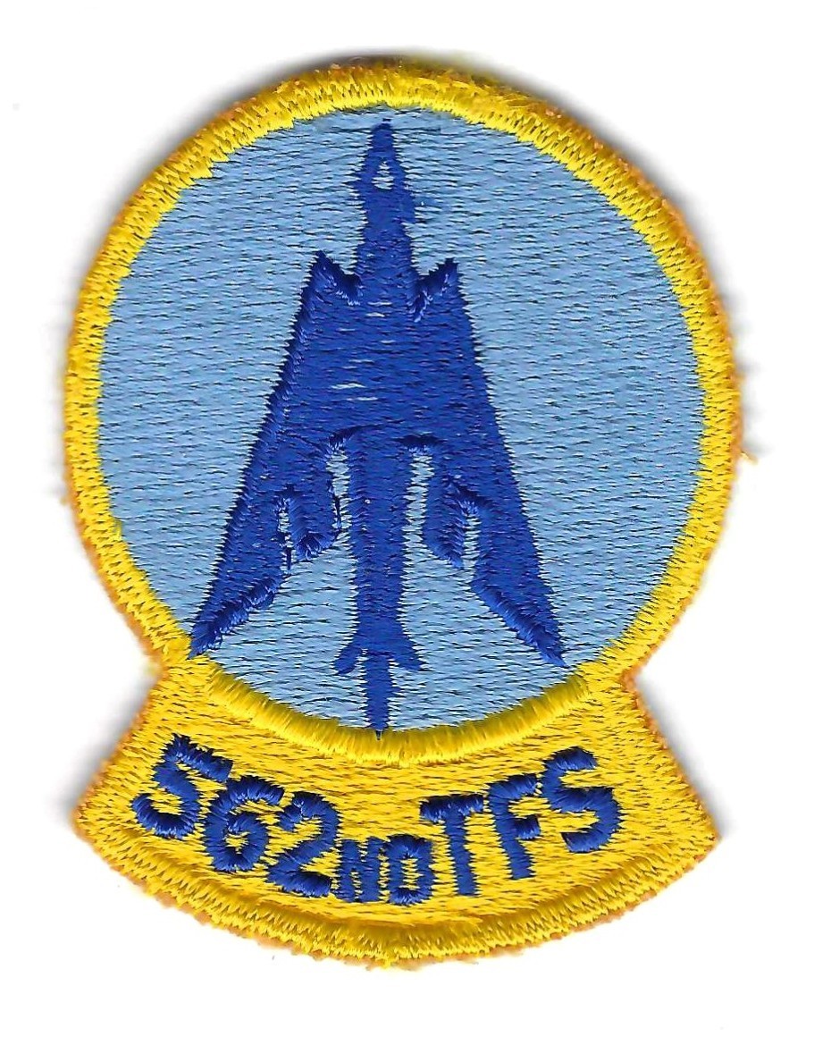 PATCH USAF 562d TAC  FIGHTER  SQ FS  3 1/4"    FS-31