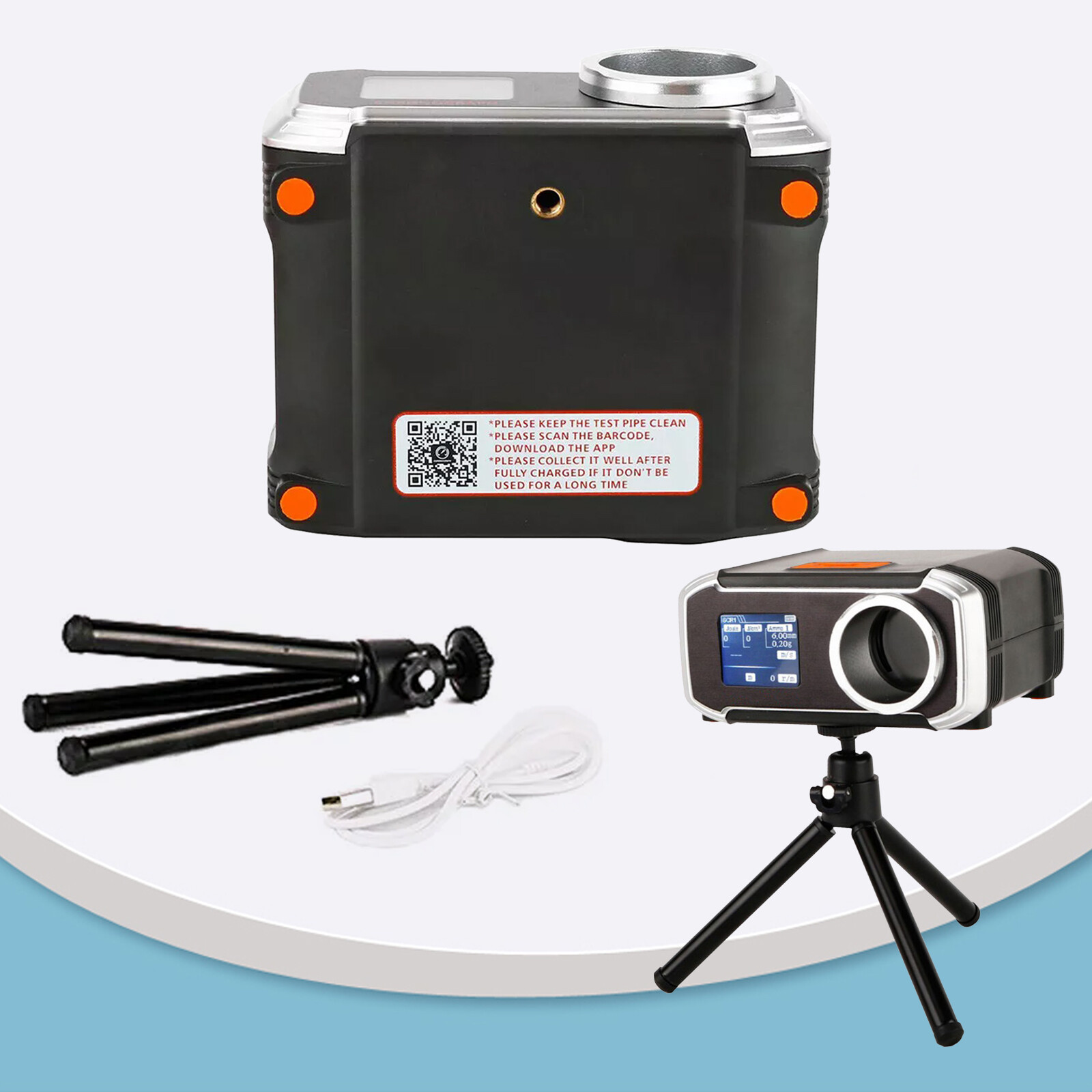 LCD Screen Shooting Chronograph Tester Velometer Speed Bluetooth Connection