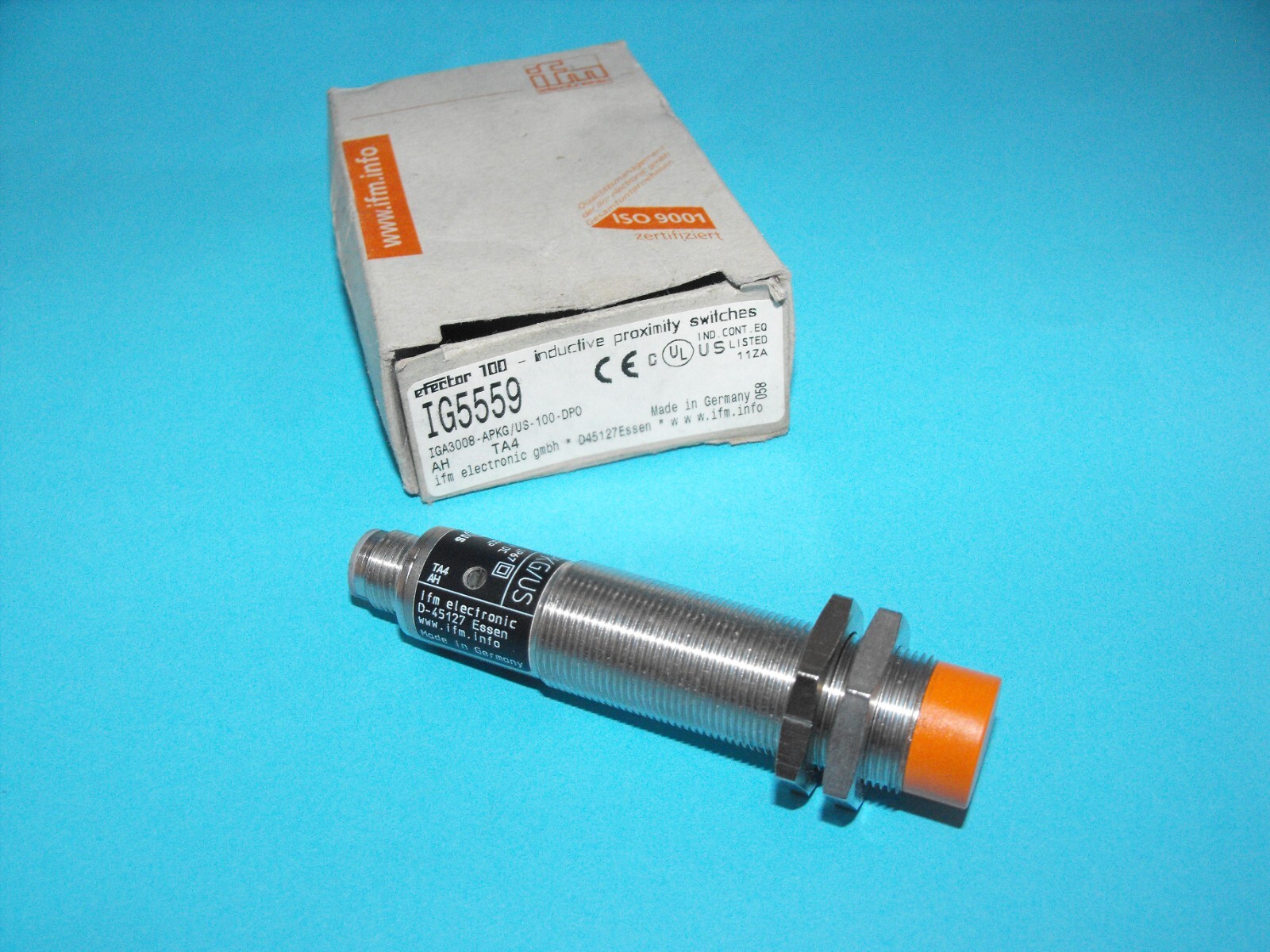 IFM EFECTOR IG5559.IGA3008-APKG/US-104-DP0..Inductive Sensor.NEW.