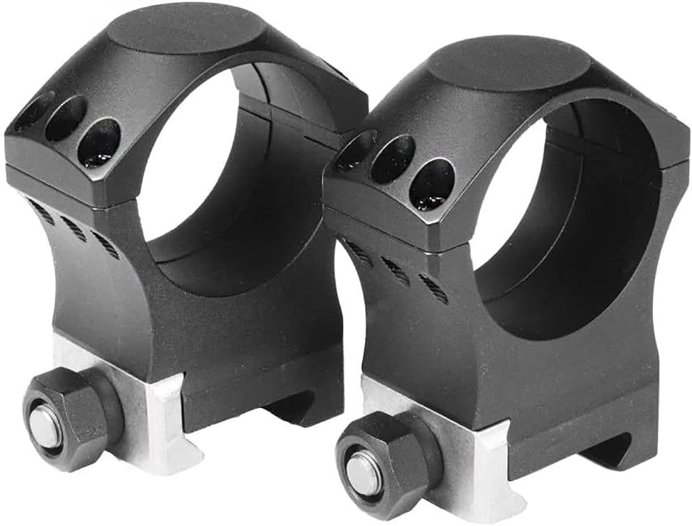 Nightforce X-Treme Duty 30mm Ultralite 1" Medium 6 Screw Titanium/Alloy Ring Set