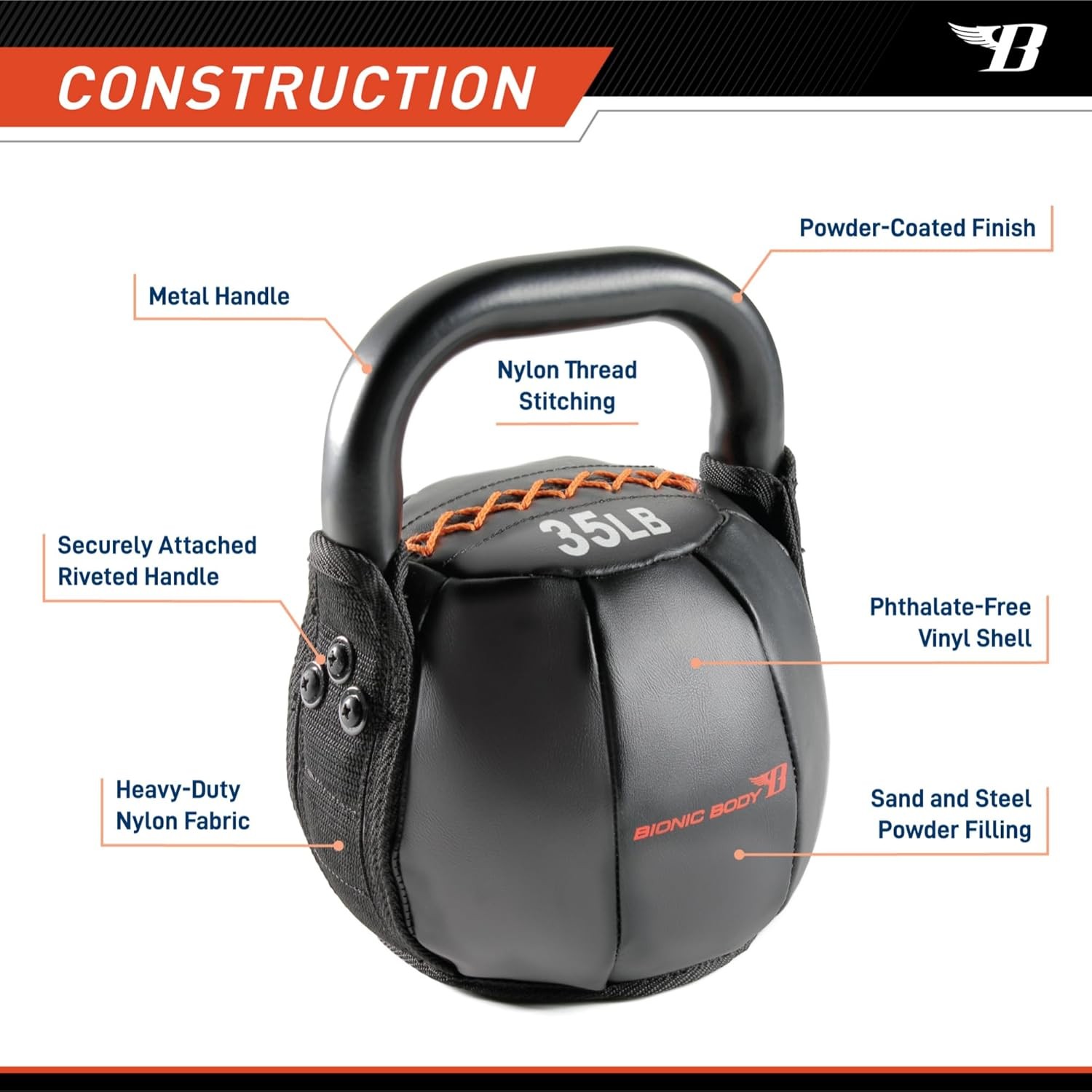 by Kim Lyons Soft Kettlebell W/ Handle Soft Weight Strength Training