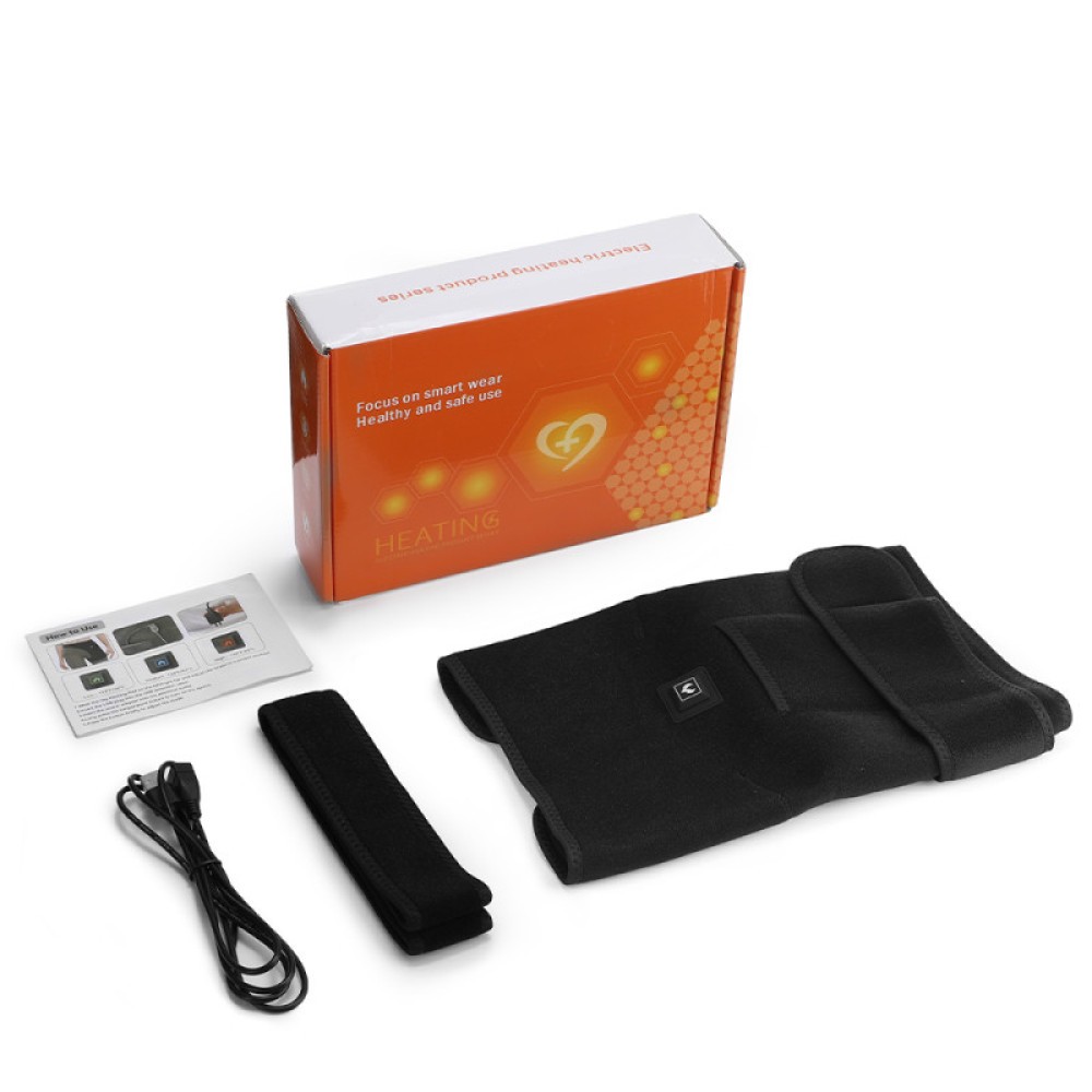 USB Heated Massage Waist Hip Support Brace Heating Pad for Sciatica Pain Relief