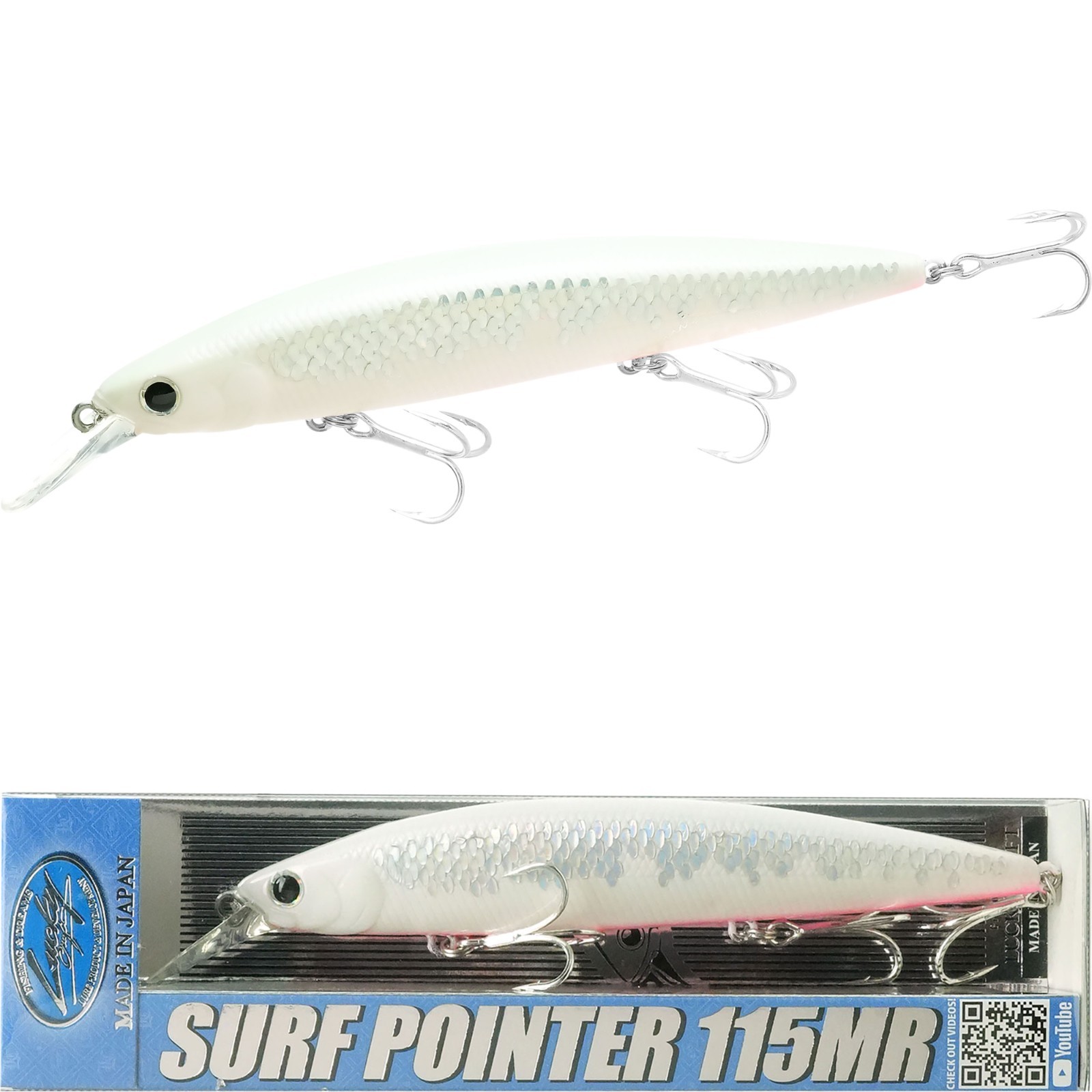 LUCKY CRAFT SW Surf Pointer 115 MR - 713 Super Glow MS Cherry Berry