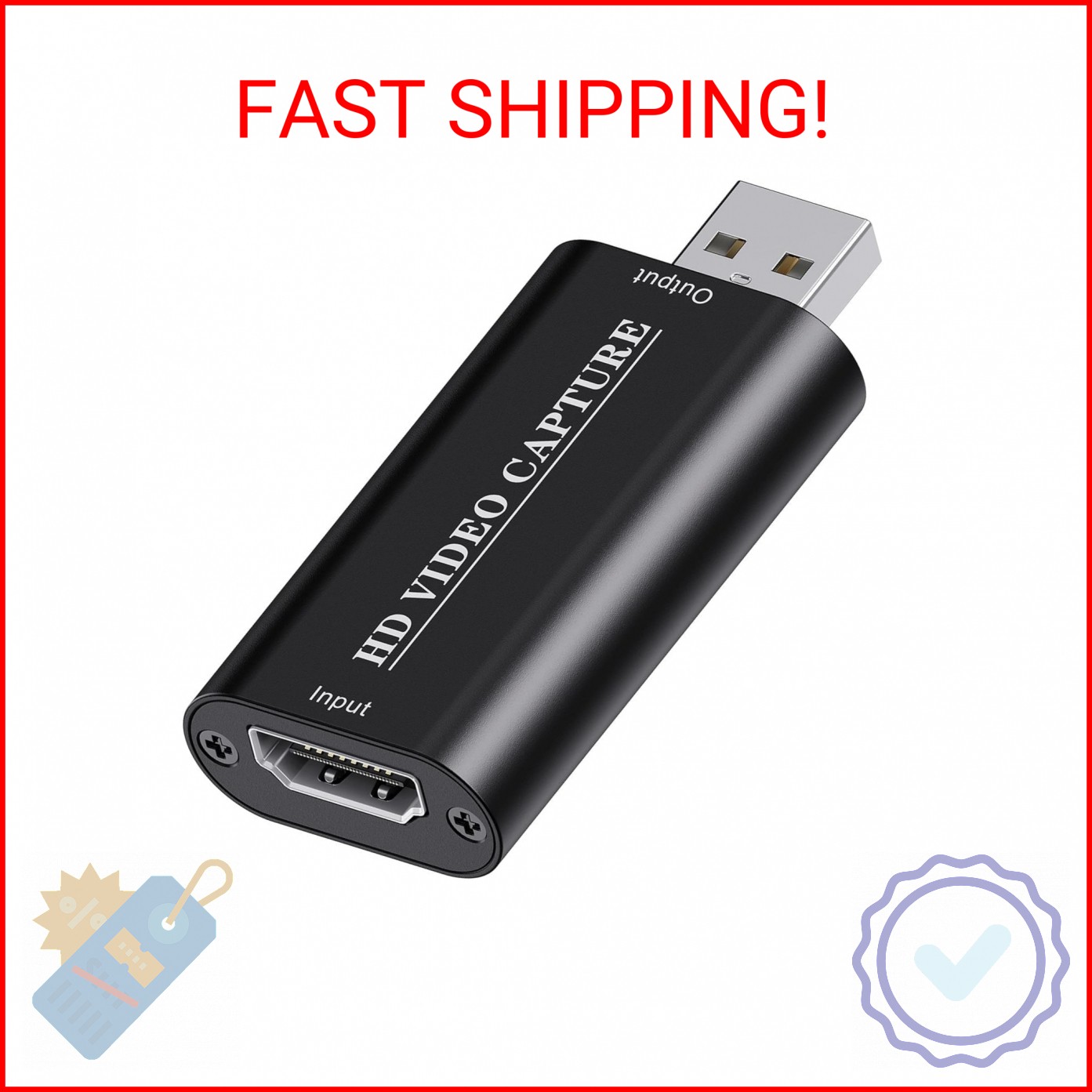 VIXLW 4K HDMI Video Capture Card, Cam Link Card, HDMI to USB 2.0 Game Audio Adap