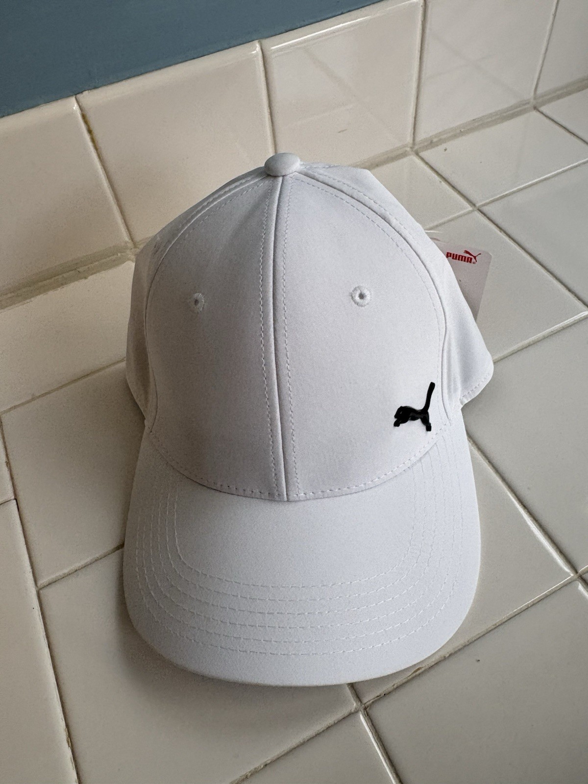 New Puma Force 3.0 White Stretch Hat L/XL