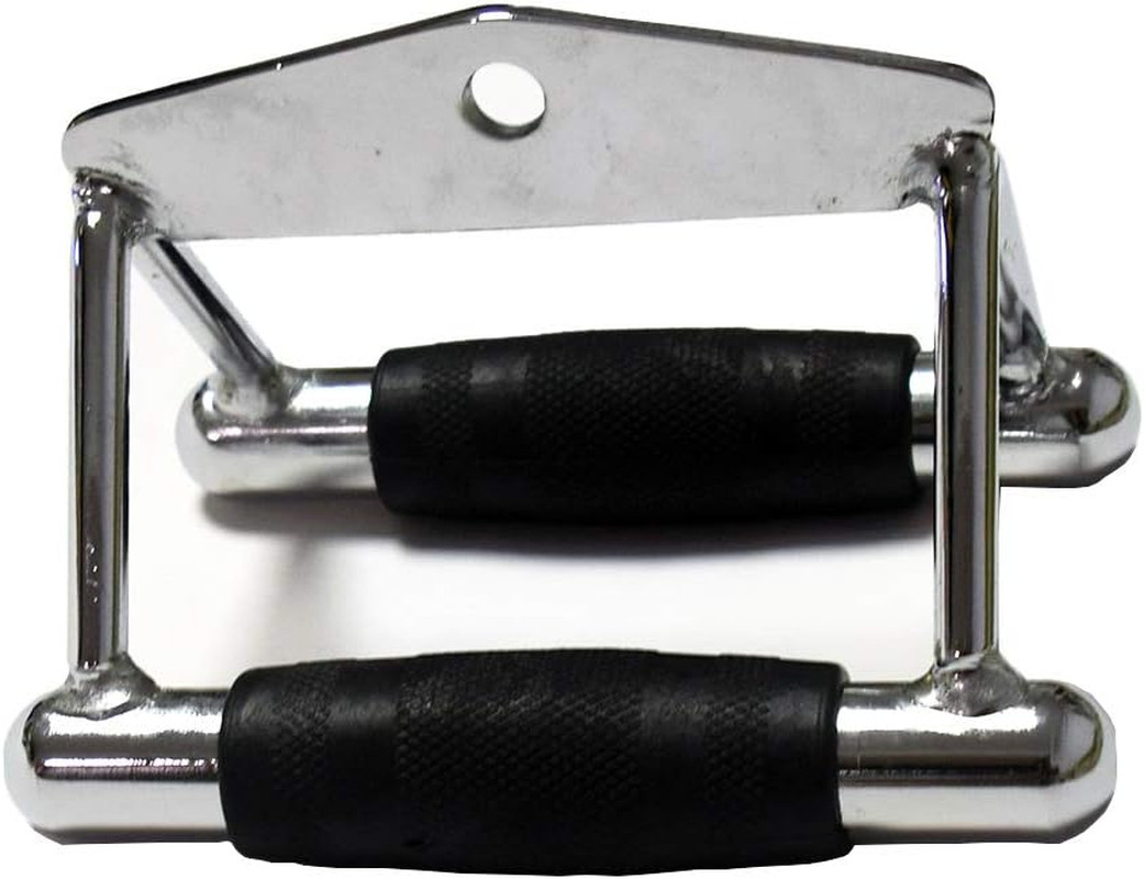 LAT Pull down Bar, Strength Training Deluxe Single Double D Handle Tricep Rope,