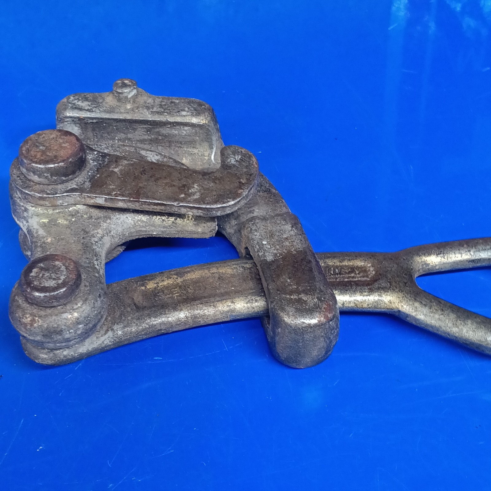 Klein Tools Vintage Metal Cable Puller Cable Grip Clamp Tool - Used