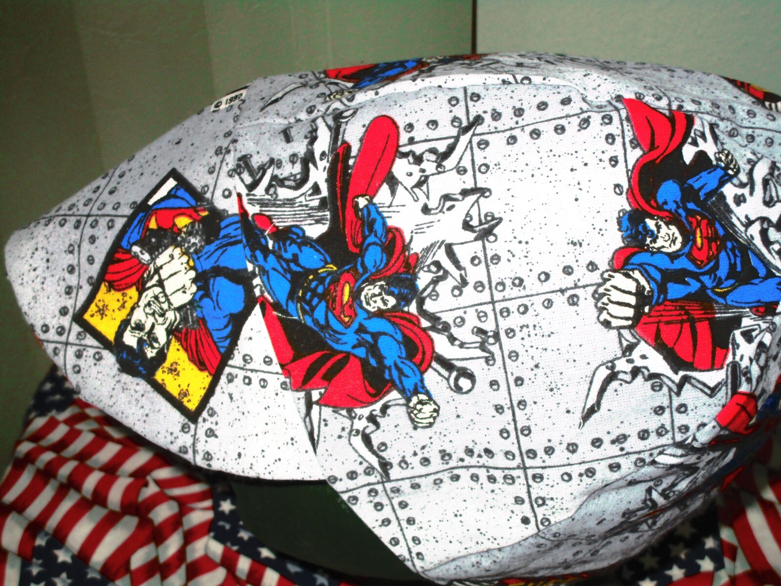 Vintage Superman Breaking Chains : Welding, Biker Hat Working Men $7.00 each