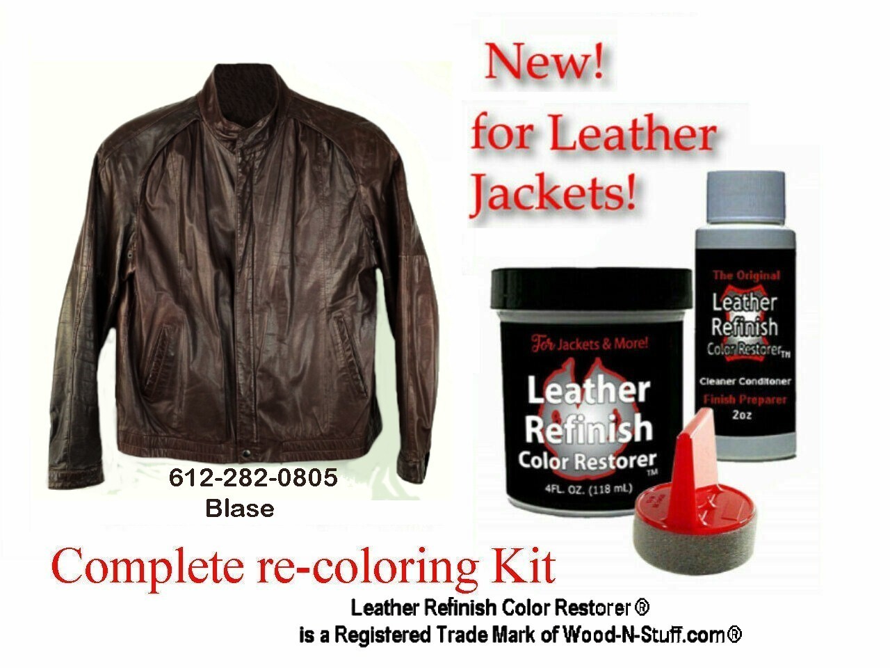 Fix up a worn OLD "Bomber" Jacket Finish! Dark BROWN LEATHER Color RESTORER KIT