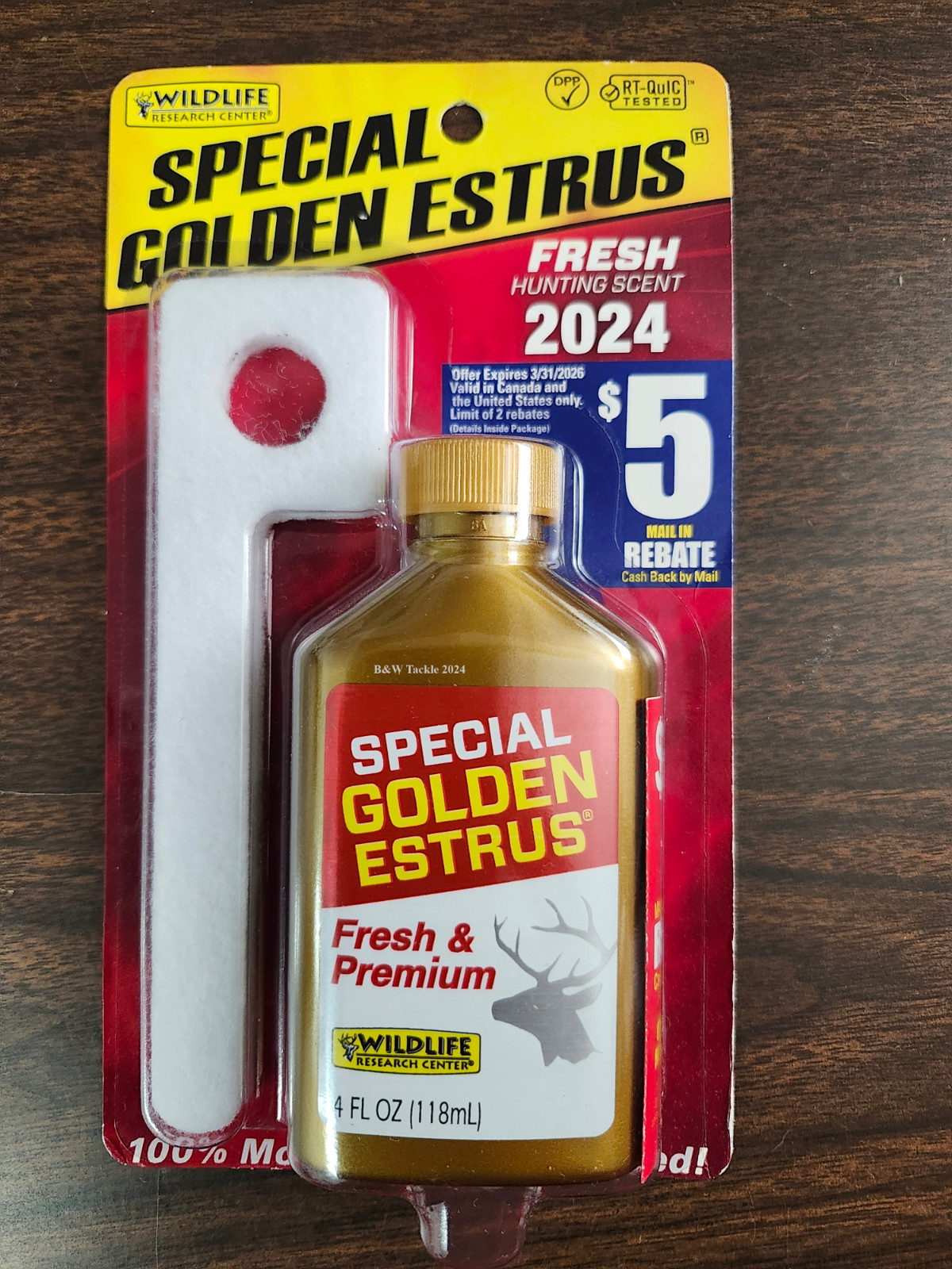 Wildlife Research Special Golden Estrus Hunting Scent 4oz 2024, Deer Lure