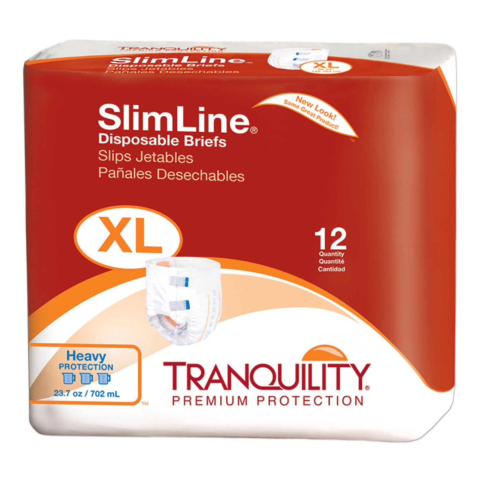 Tranquility Slimline Incontinence Brief XL Full Fit 2134 71 12 Ct