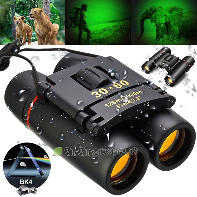 30X60 Zoom Binoculars Day/Night Vision Travel Outdoor HD Hunting Telescope Bag