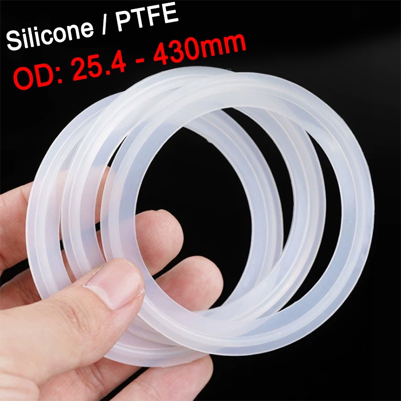 Sanitary Tri Clamp Gasket Φ12.7-430mm Silicone/PTFE Sanitary Clamp Seal Gasket