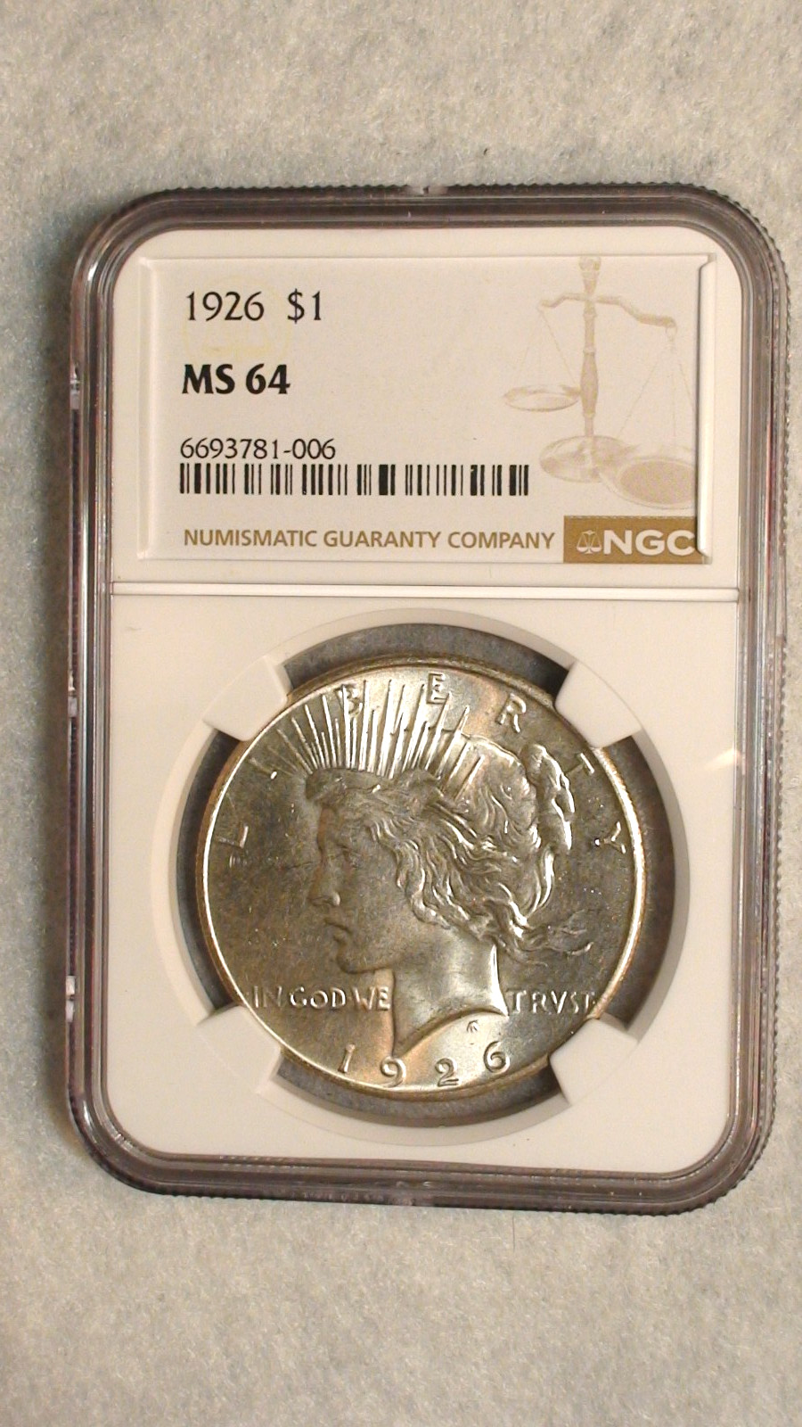 1926 P Peace Dollar NGC MS64 BETTER DATE NEAR GEM UNCIRCULATED $1 Coin BUY IT!