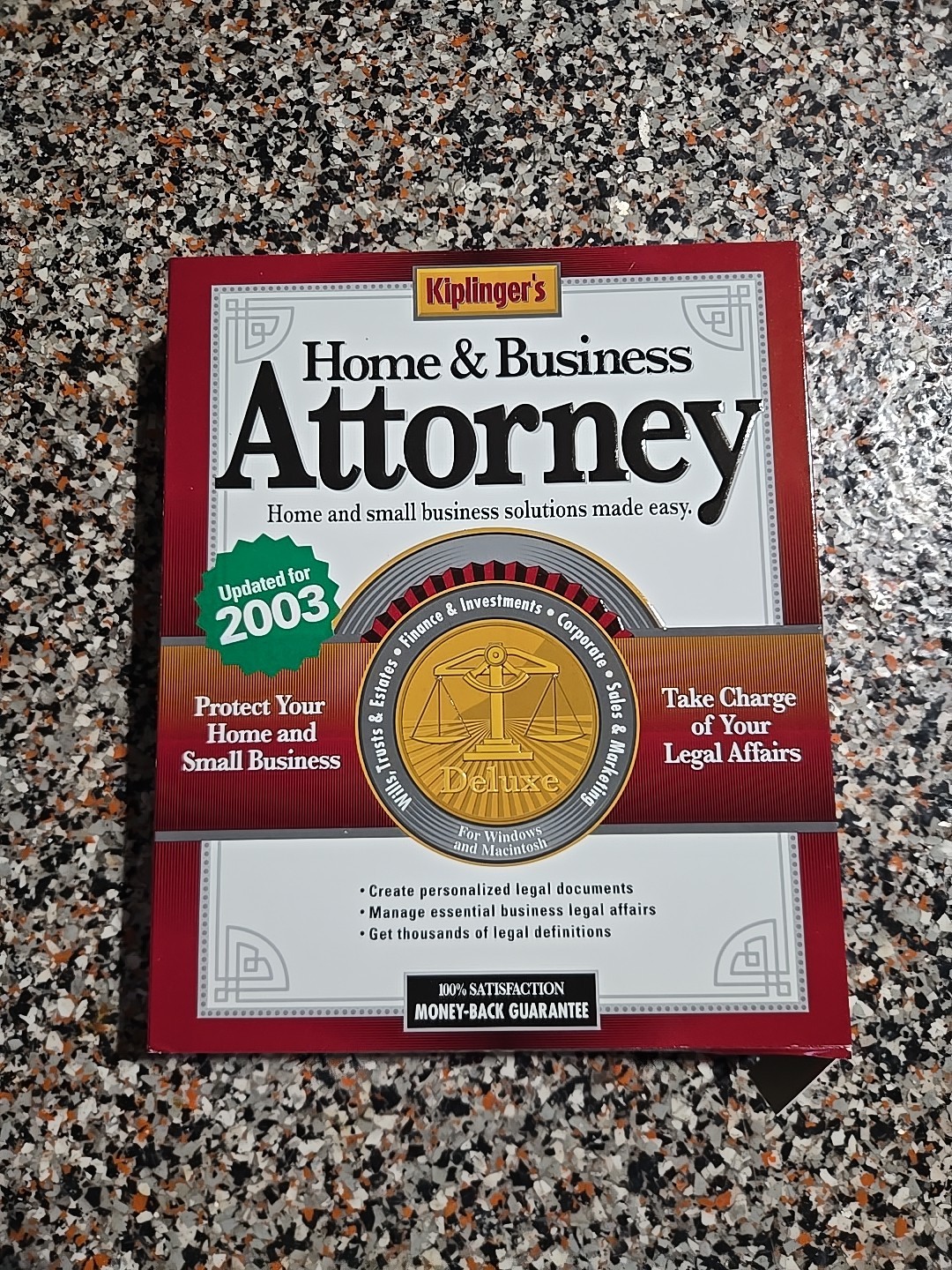 Vintage Kiplinger's Home & Business Attorney Updated For 2003 Disc Sealed