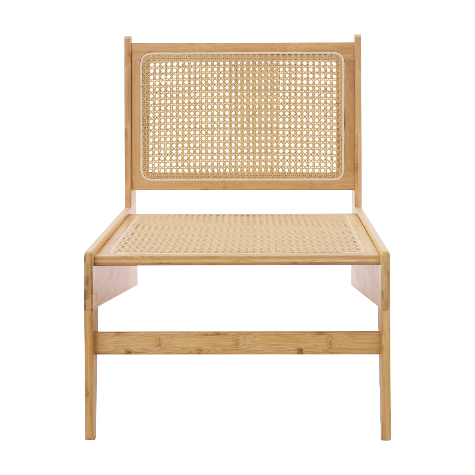 Home Bamboo Chair, Accent Chair, Comfy Bamboo Chairs, 53x64x58cm, Wood Color