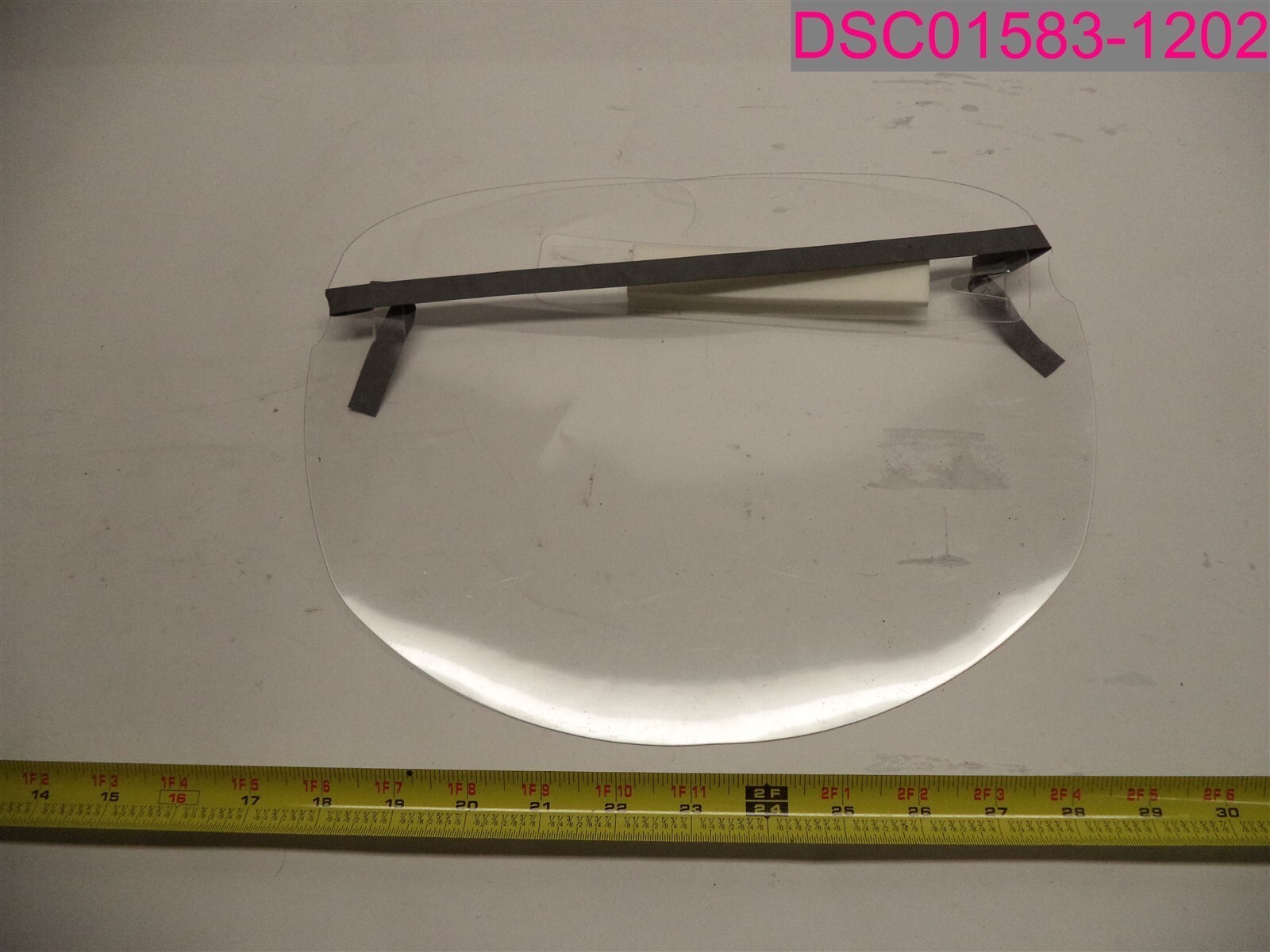 QTY=10; Transparent Adjustable Full Face Protective Shield Plastic 12" X 10 3/8"