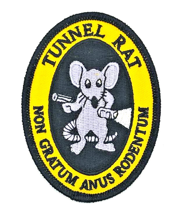RARE US Army Patch TUNNEL RAT Non Gratum Anus Rodentum From Vietnam War Era NS