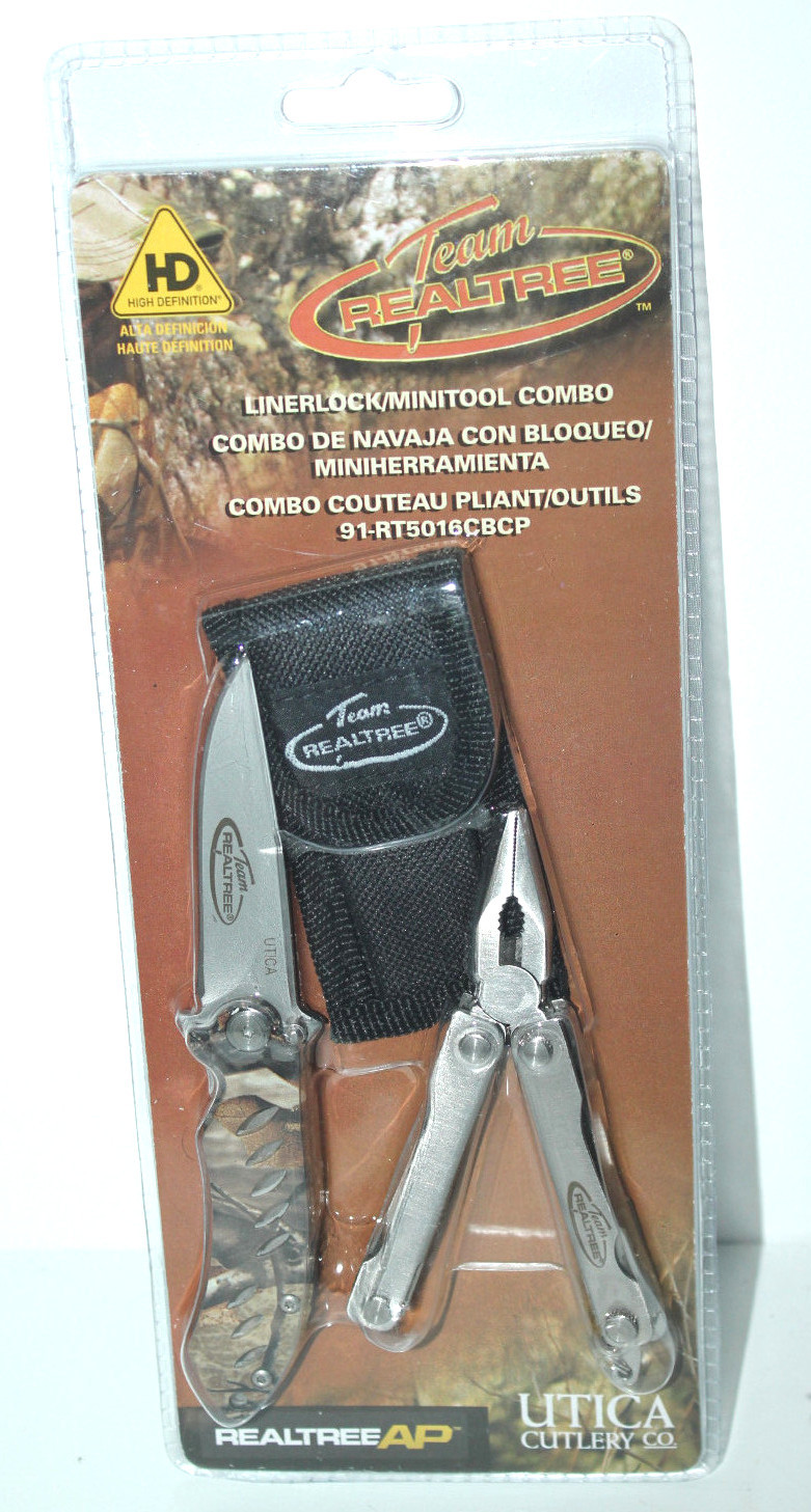 TEAM REALTREE LINERLOCK/MINITOOL COMBO