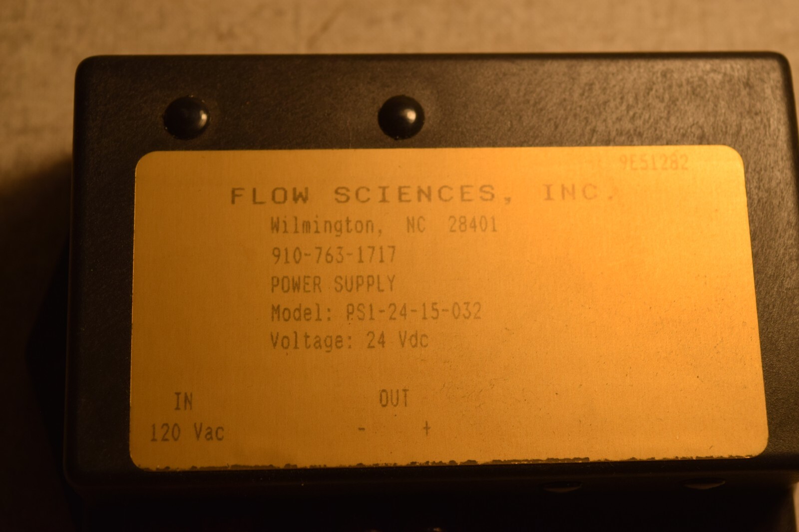 Flow Sciences PS1-24-15-032 Power Supply